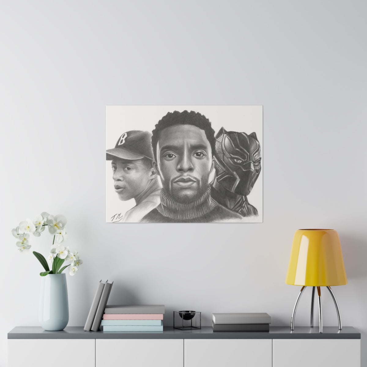Chadwick Boseman - Canvas - Tommy Manning Art
