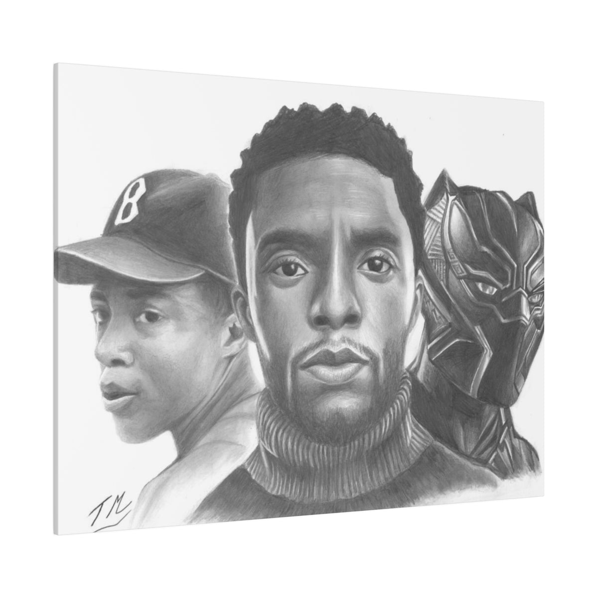 Chadwick Boseman - Canvas - Tommy Manning Art