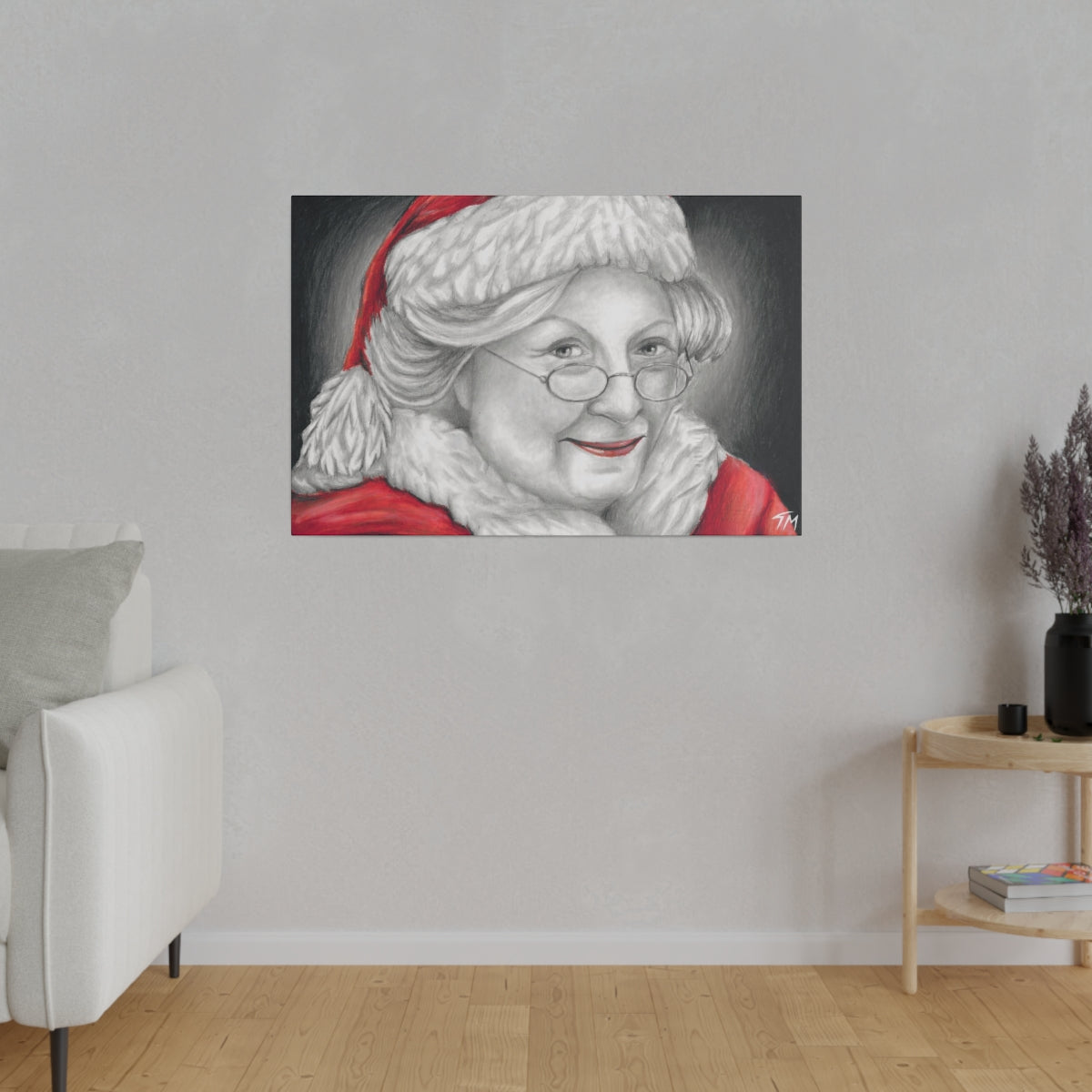 Mrs. Claus 2018 - Canvas - Tommy Manning Art