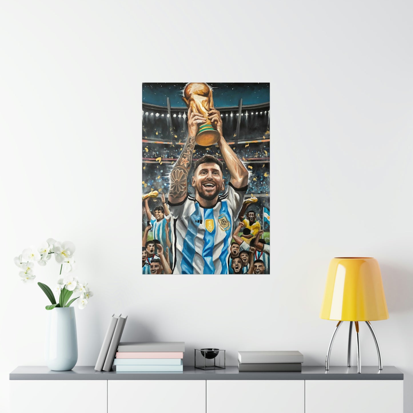 Lionel Messi - Fine Art Print - Tommy Manning Art