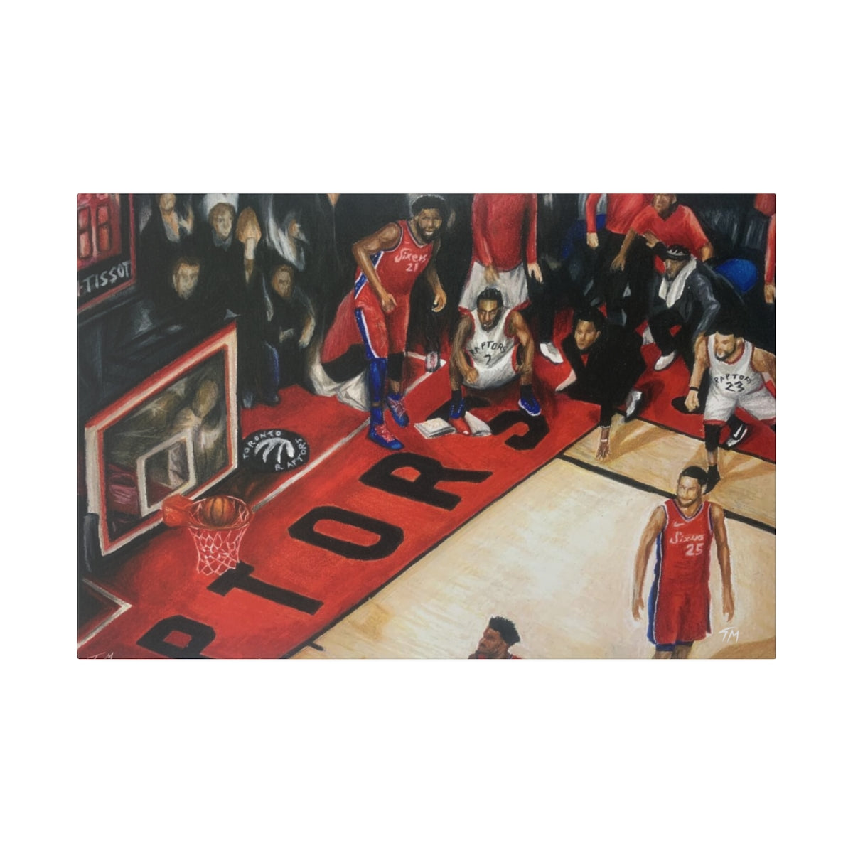 Kawhi Game Winner - Canvas - Tommy Manning Art