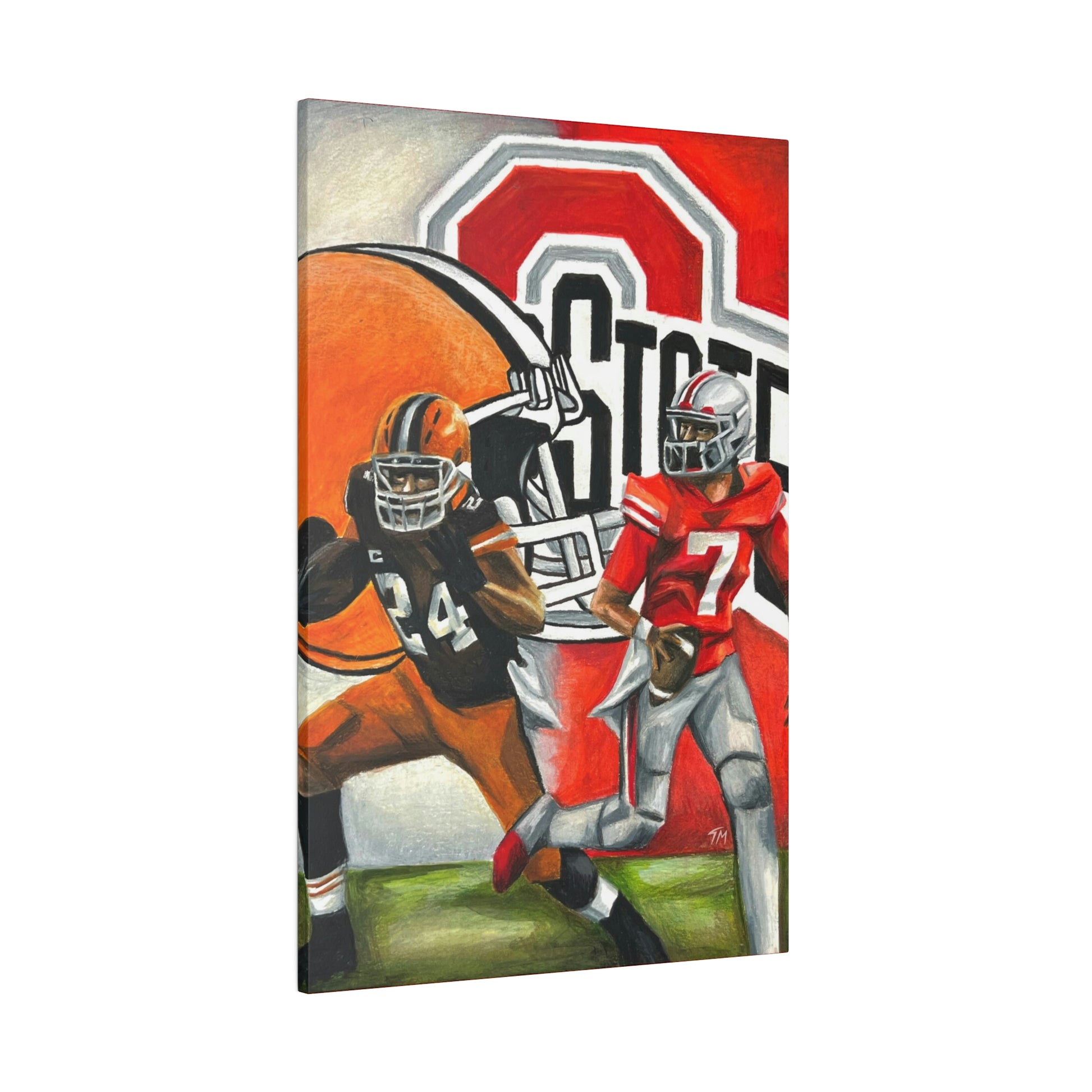 Ohio State/Browns - Canvas - Tommy Manning Art