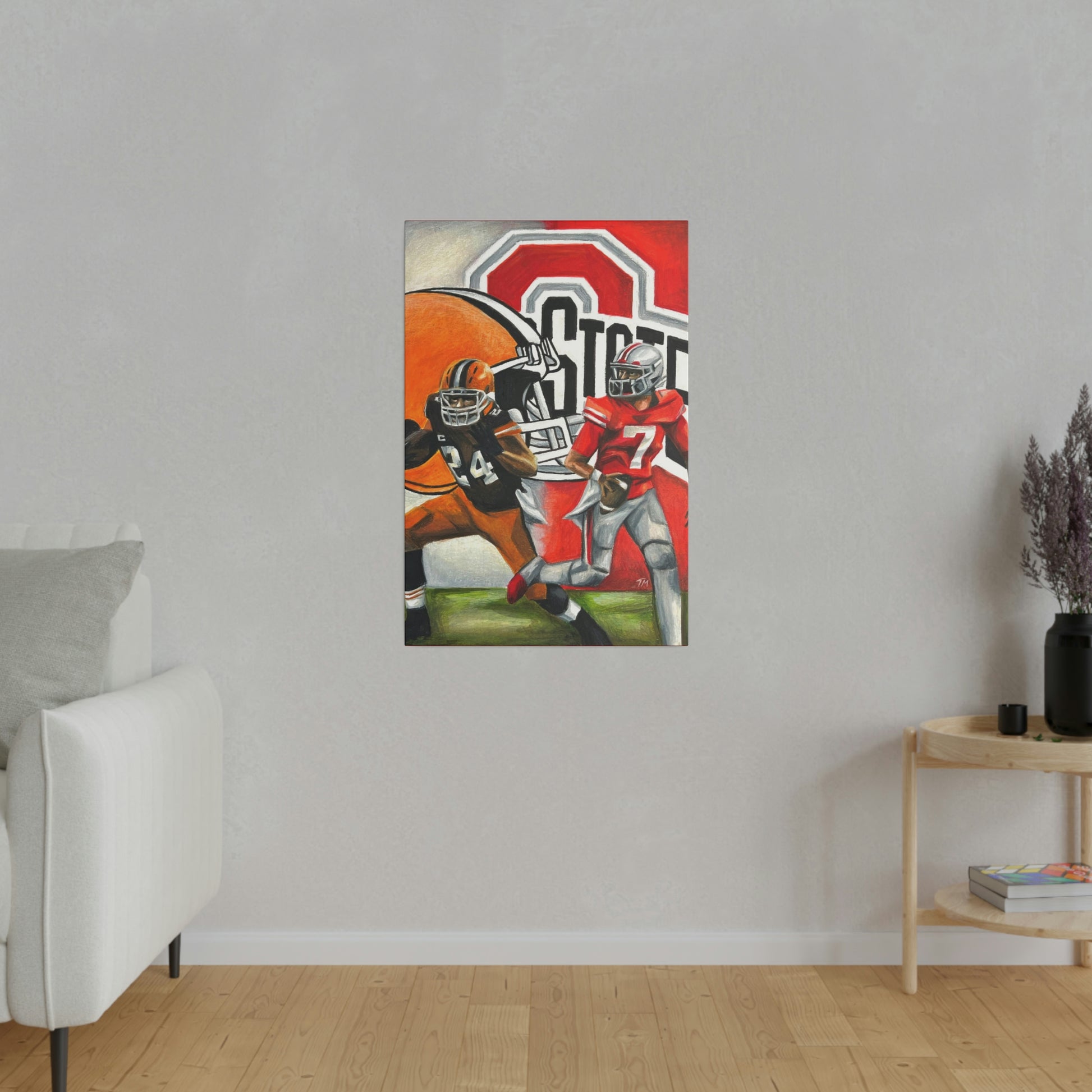 Ohio State/Browns - Canvas - Tommy Manning Art