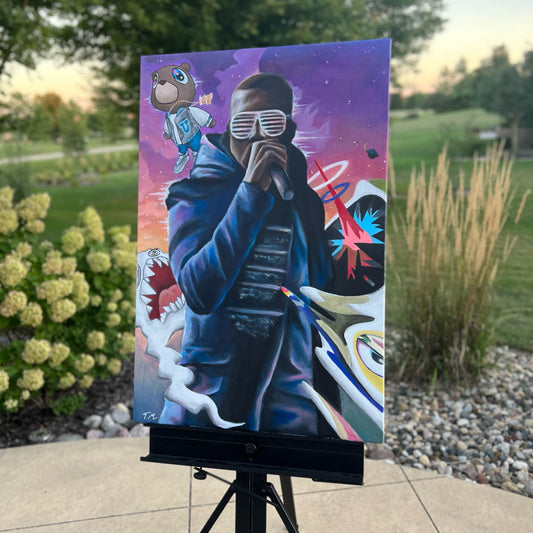 Kanye "Graduation" - Original Painting - Tommy Manning Art