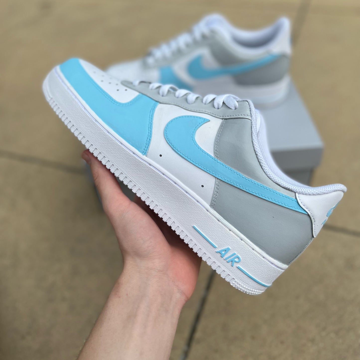 BLUE DAZE - AF1's - Tommy Manning Art