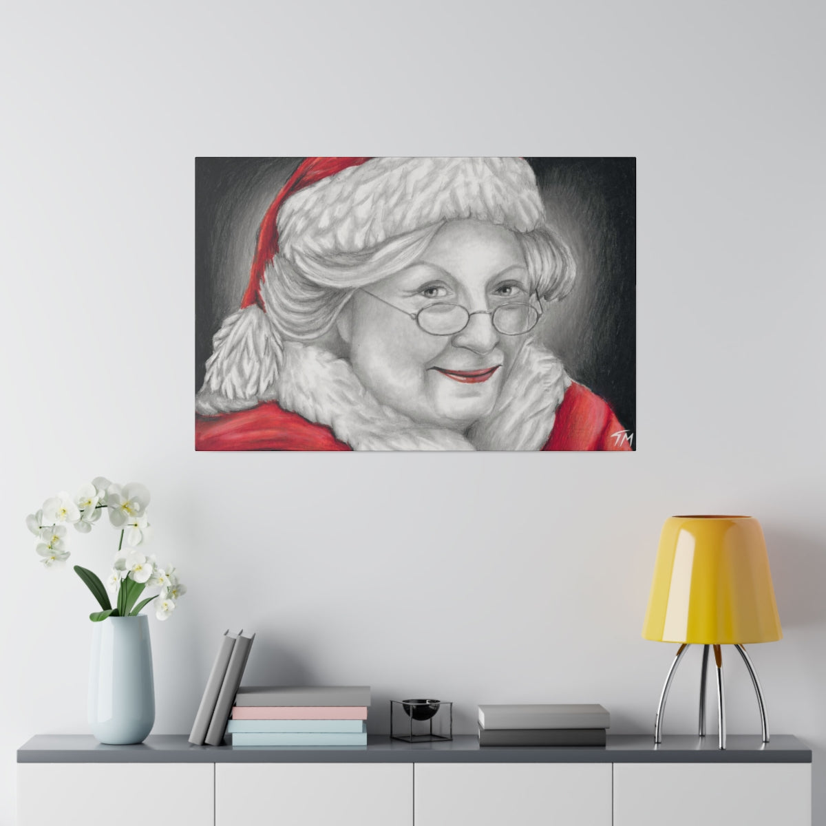 Mrs. Claus 2018 - Canvas - Tommy Manning Art