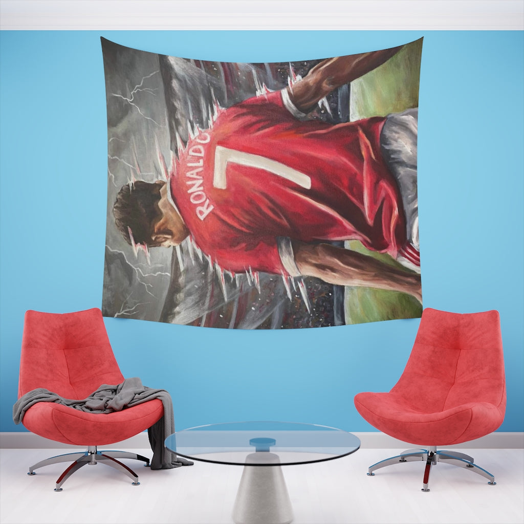 Ronaldo - TAPESTRY - Tommy Manning Art