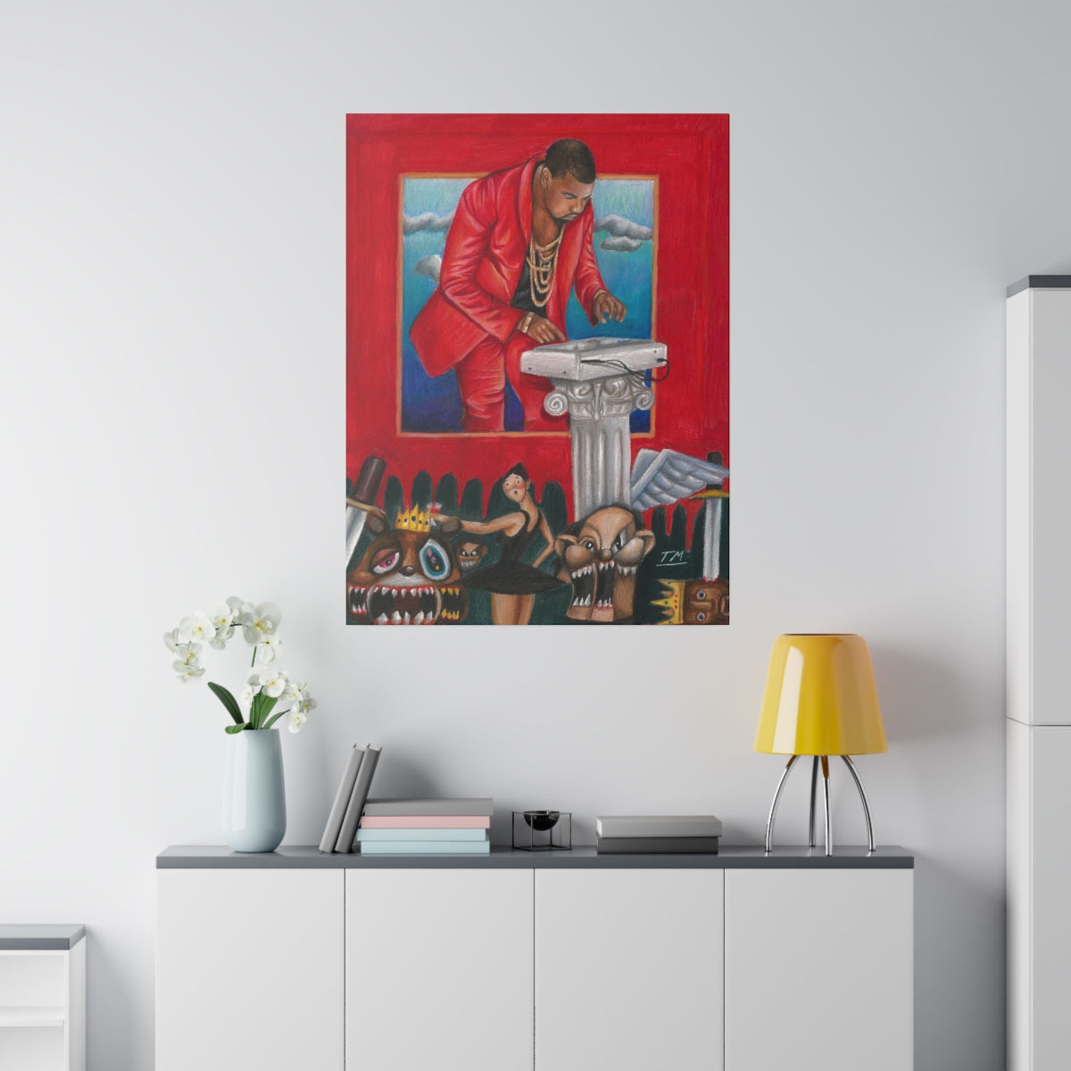 KANYE DARK FANTASY - Canvas - Tommy Manning Art