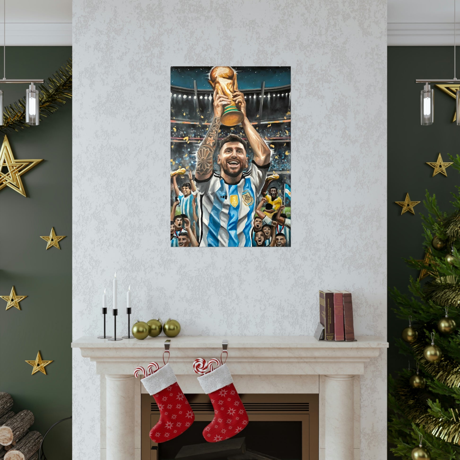 Lionel Messi - Fine Art Print - Tommy Manning Art