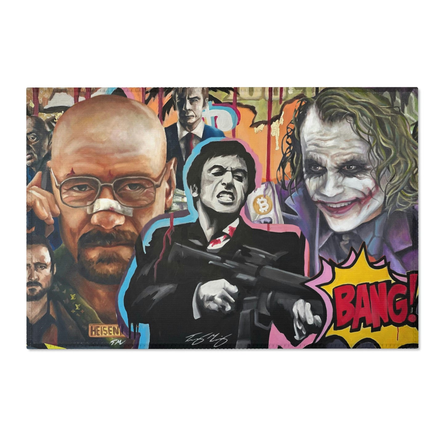 Villains - Signed Collectors Rug