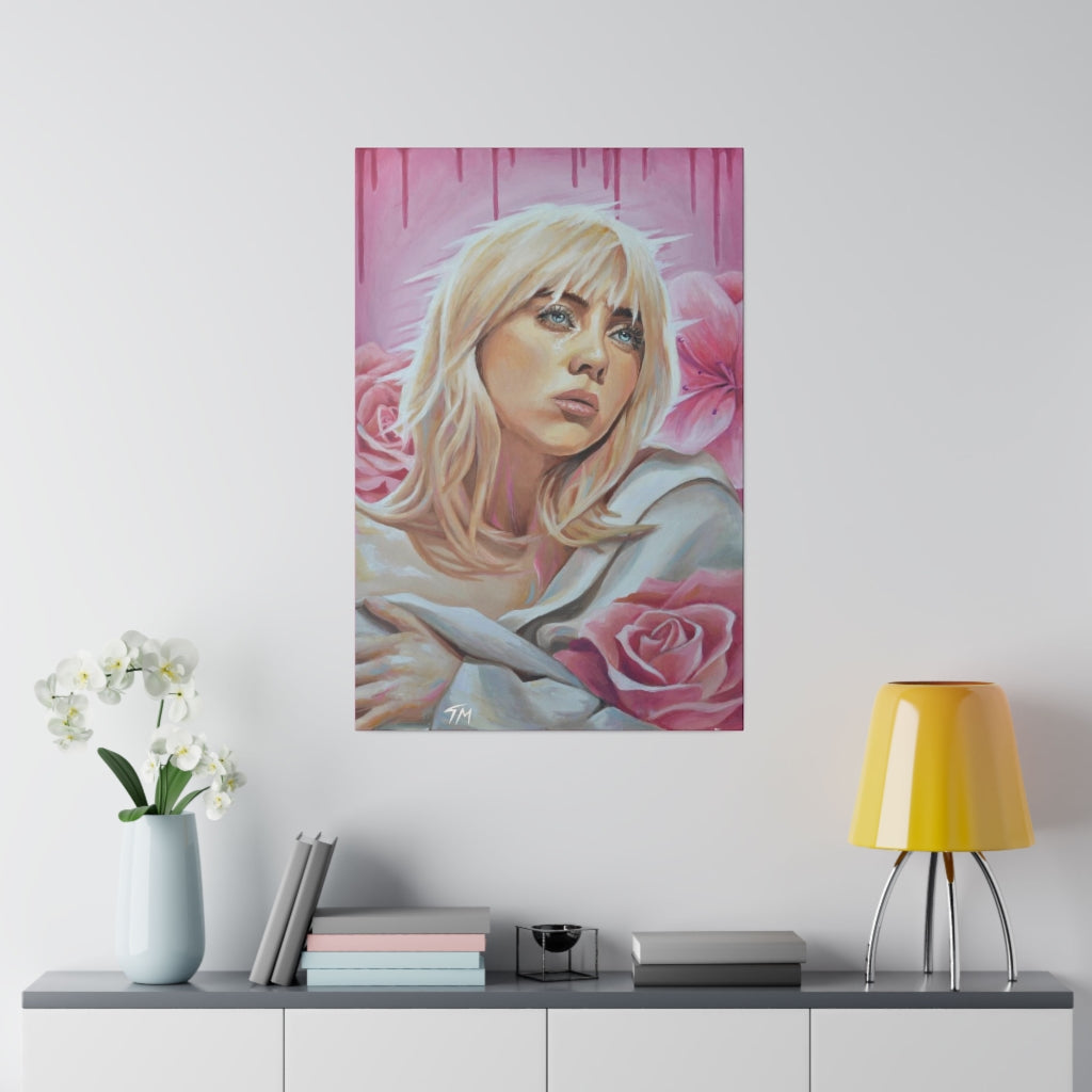 Billie Eilish - Canvas - Tommy Manning Art
