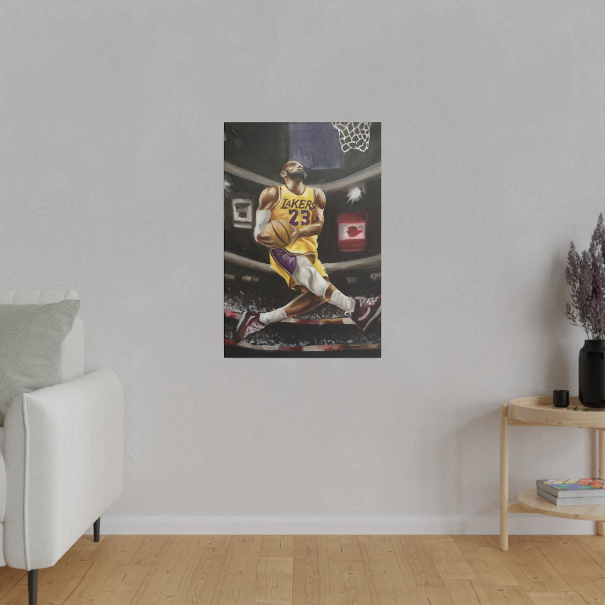 Lebron Dunk - Canvas - Tommy Manning Art