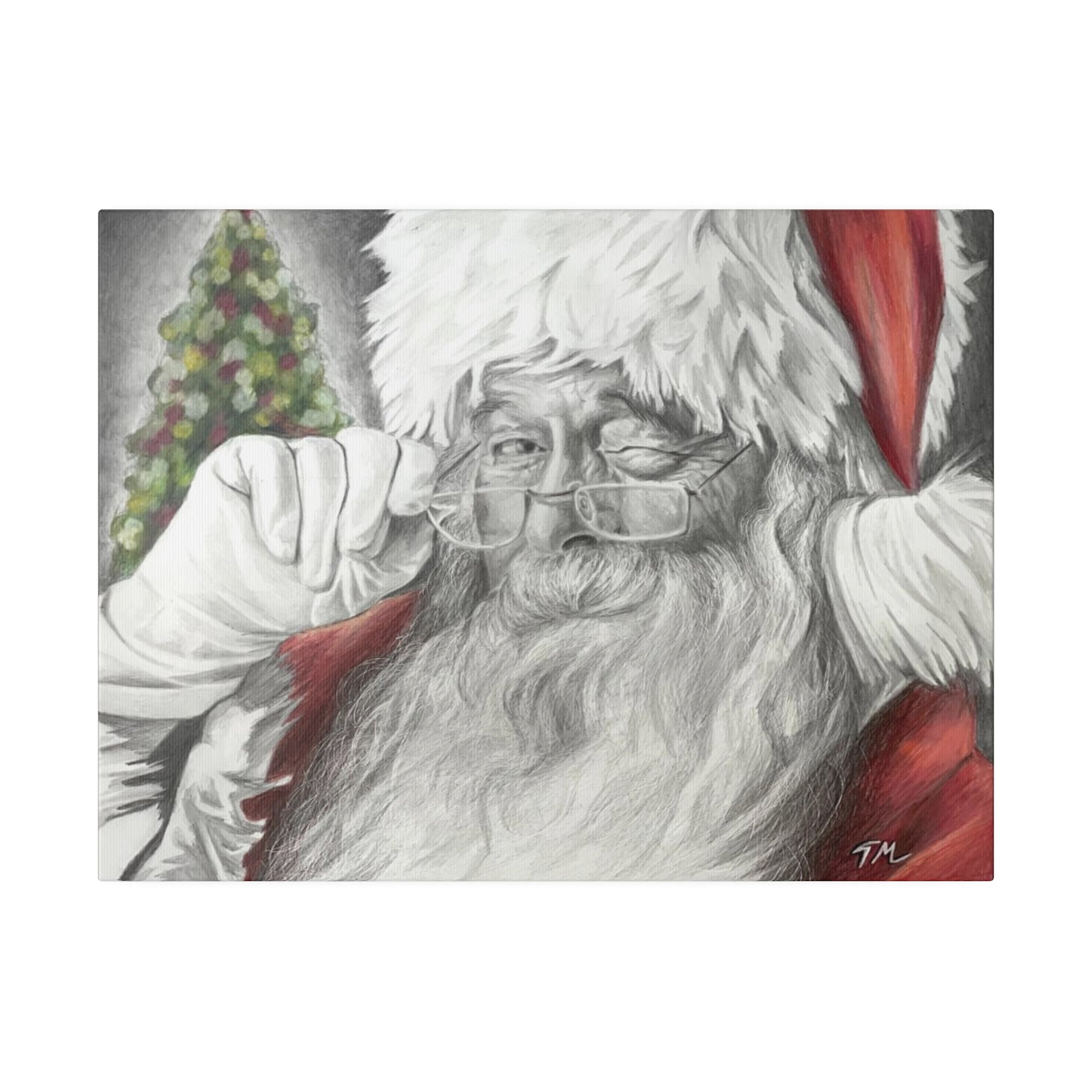Santa 2021 - Canvas - Tommy Manning Art
