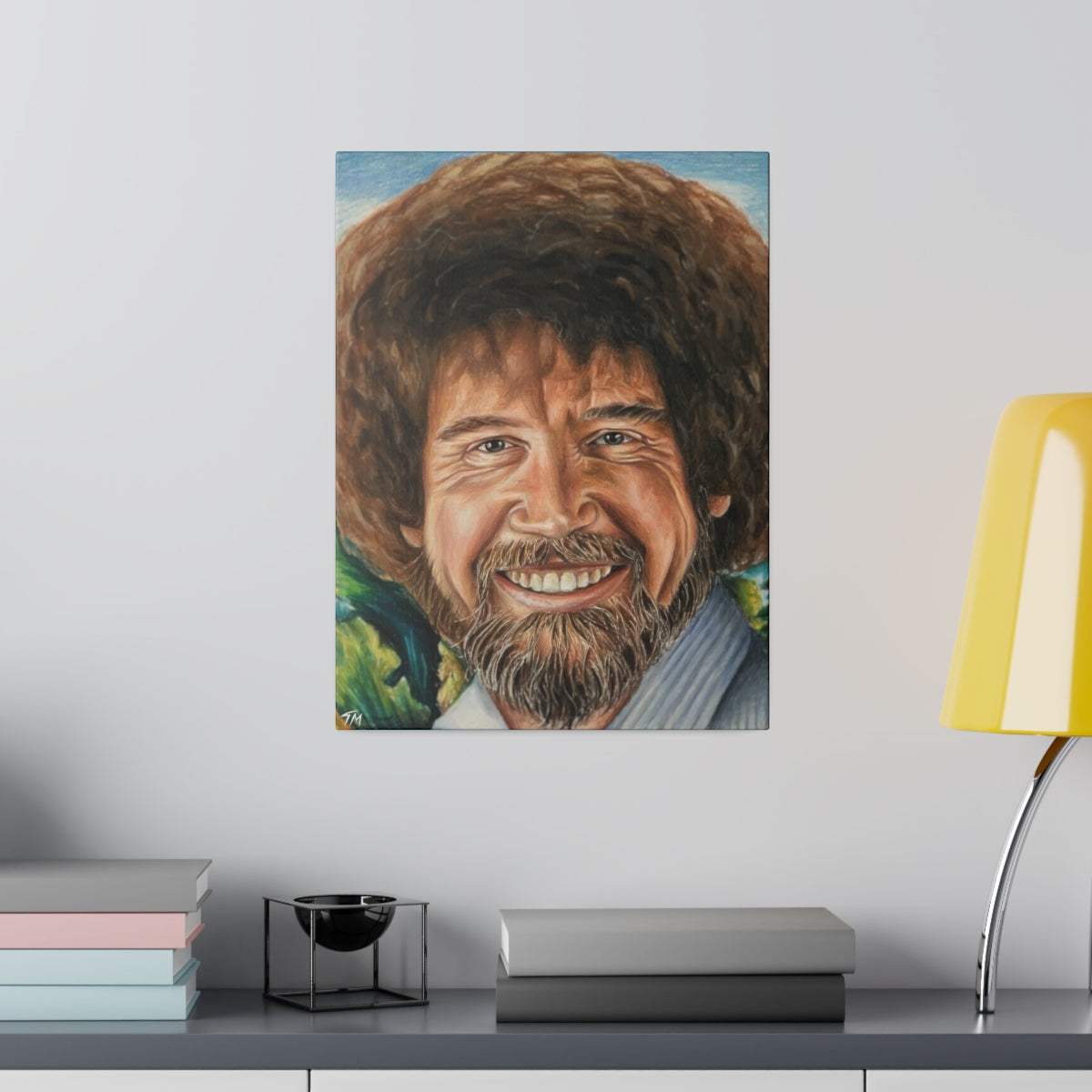 Bob Ross - Canvas - Tommy Manning Art