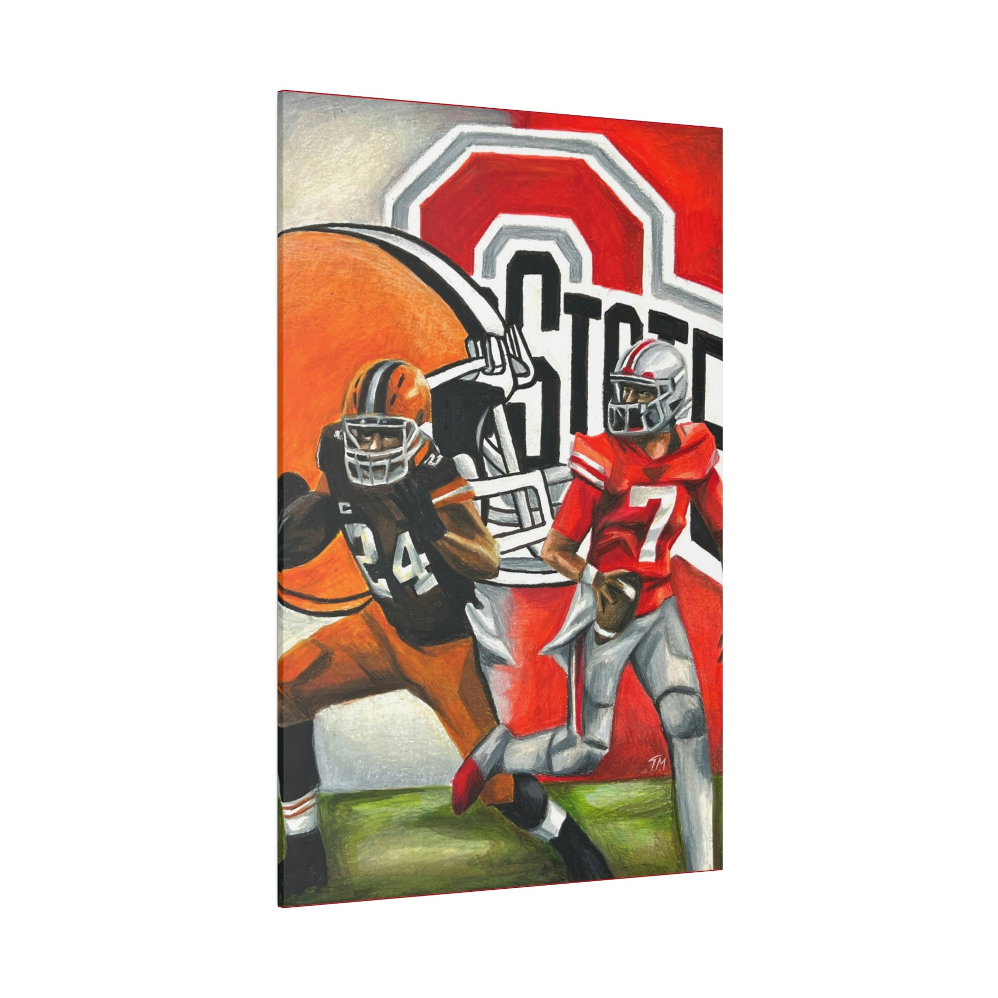Ohio State/Browns - Canvas - Tommy Manning Art