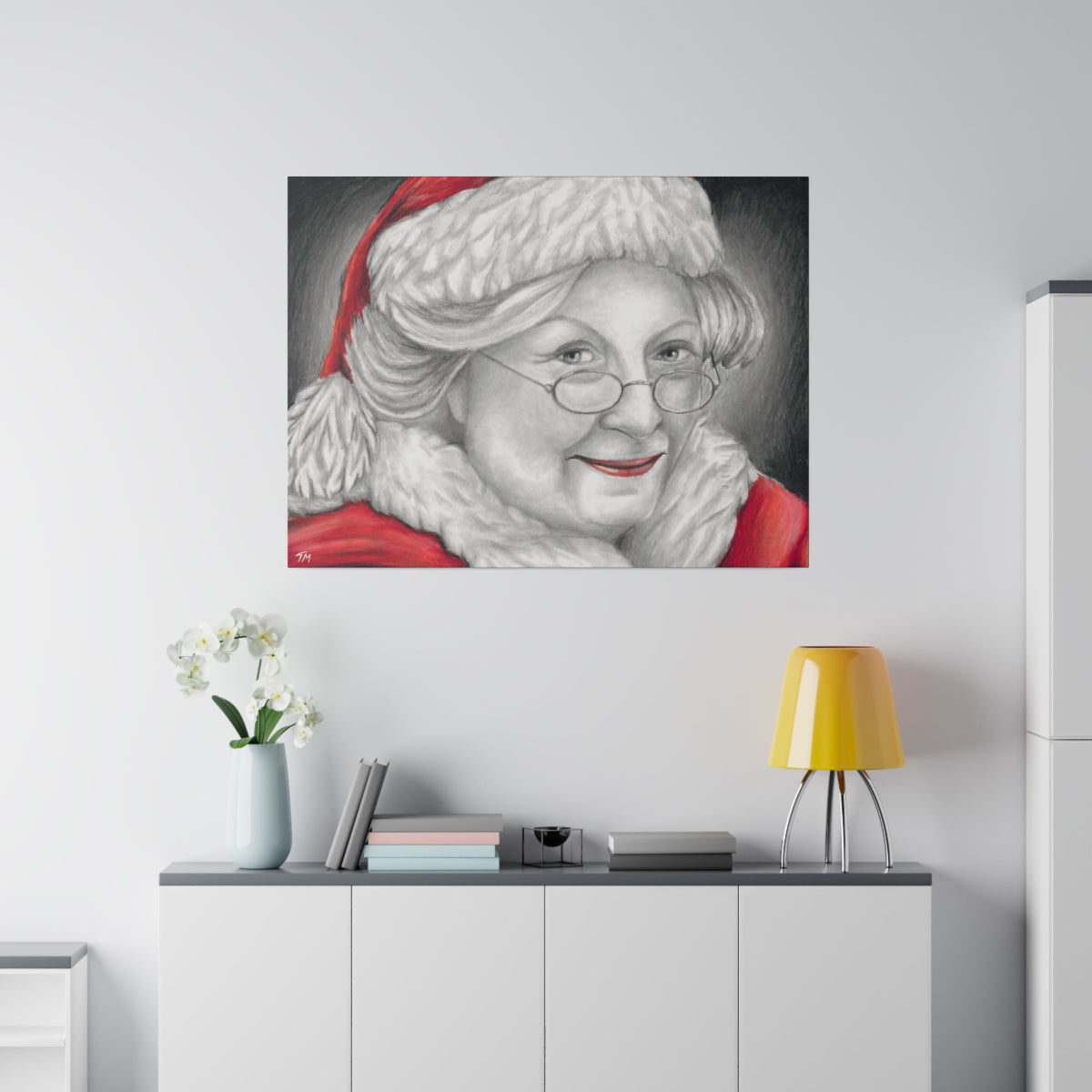 Mrs. Claus 2018 - Canvas - Tommy Manning Art
