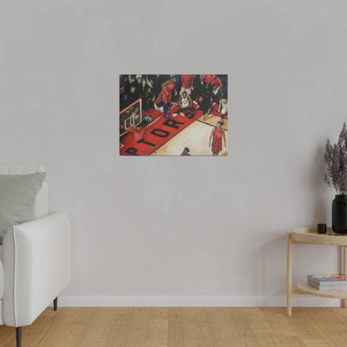 Kawhi Game Winner - Canvas - Tommy Manning Art