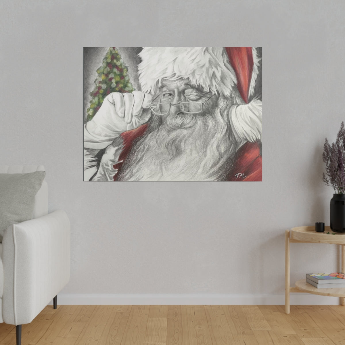 Santa 2021 - Canvas - Tommy Manning Art