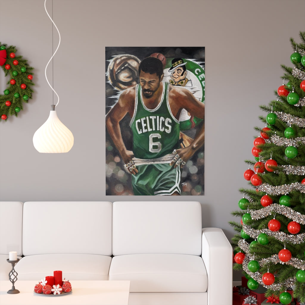 BILL RUSSELL - Fine Art Print - Tommy Manning Art
