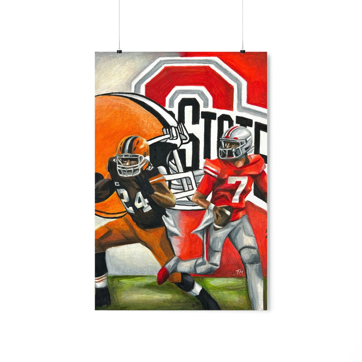 Ohio State/Browns - Print - Tommy Manning Art