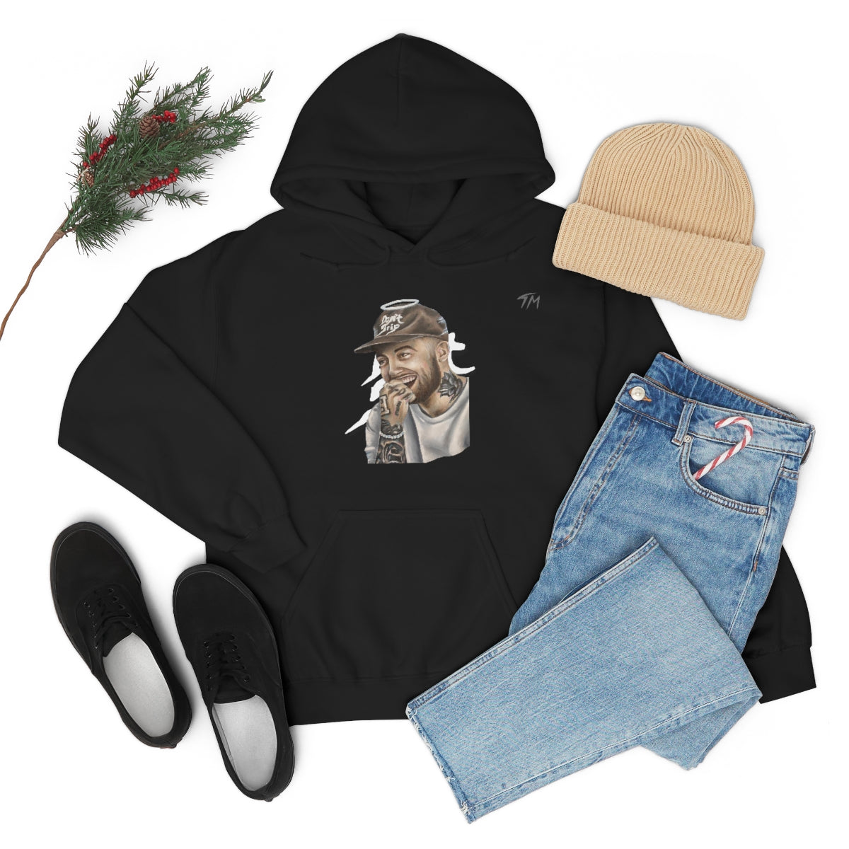 Mac Miller (Double-Sided) - Hoodie - Tommy Manning Art
