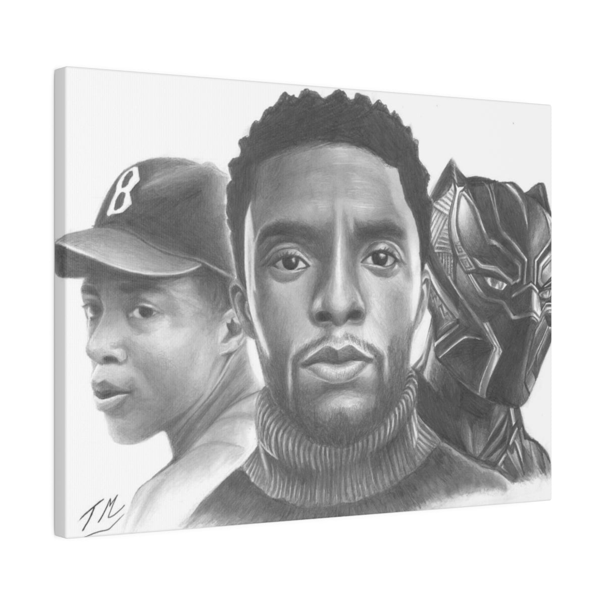 Chadwick Boseman - Canvas - Tommy Manning Art