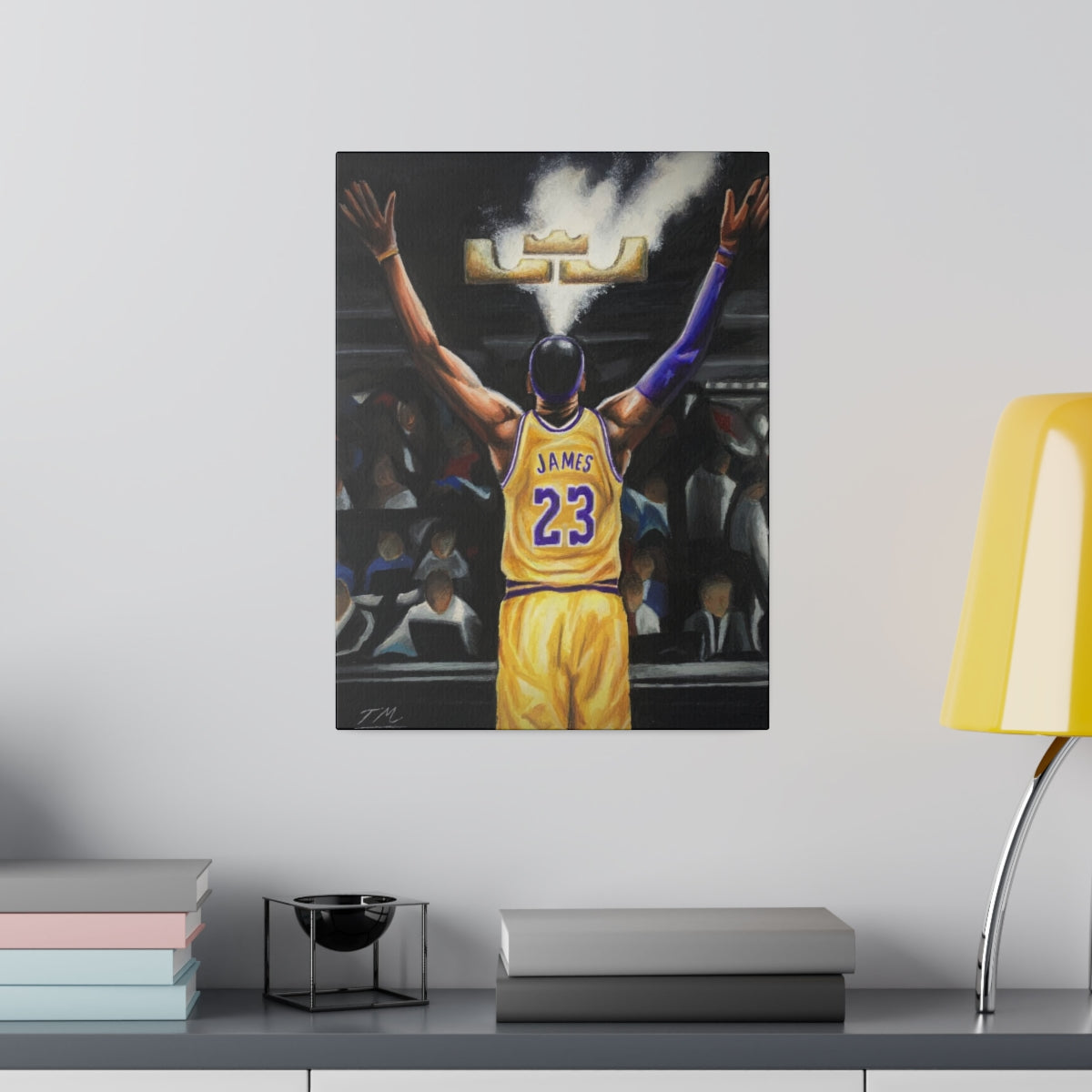 LEBRON CHALK - Canvas - Tommy Manning Art