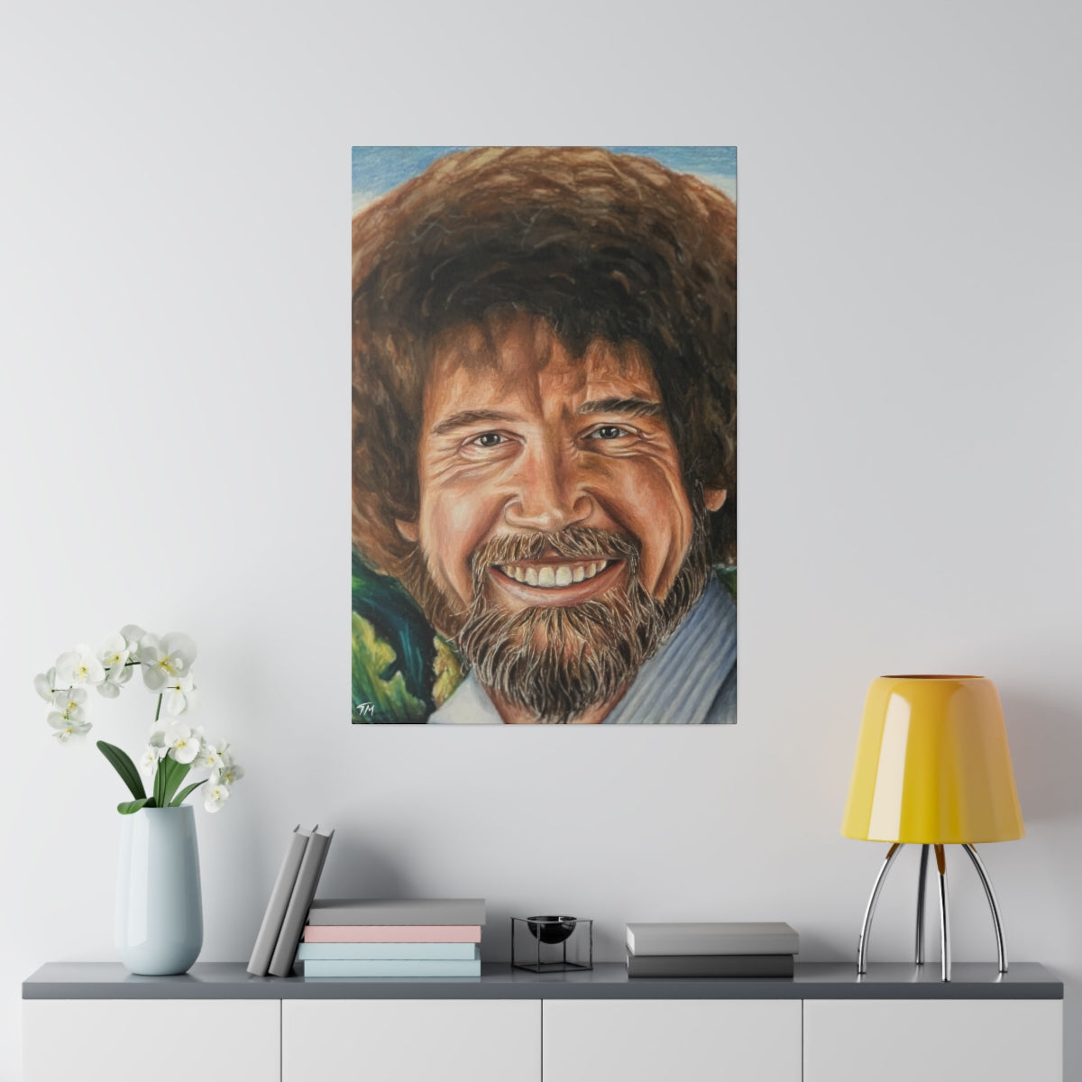 Bob Ross - Canvas - Tommy Manning Art