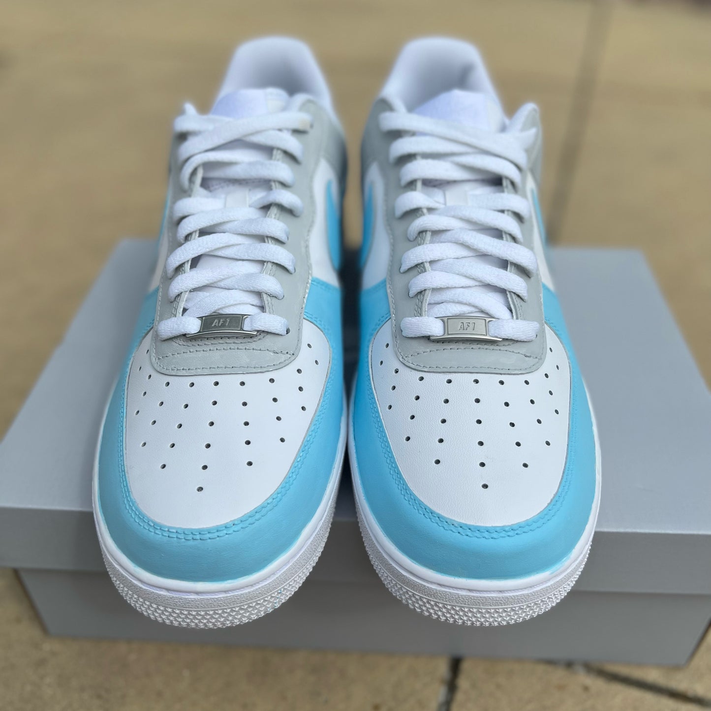BLUE DAZE - AF1's - Tommy Manning Art