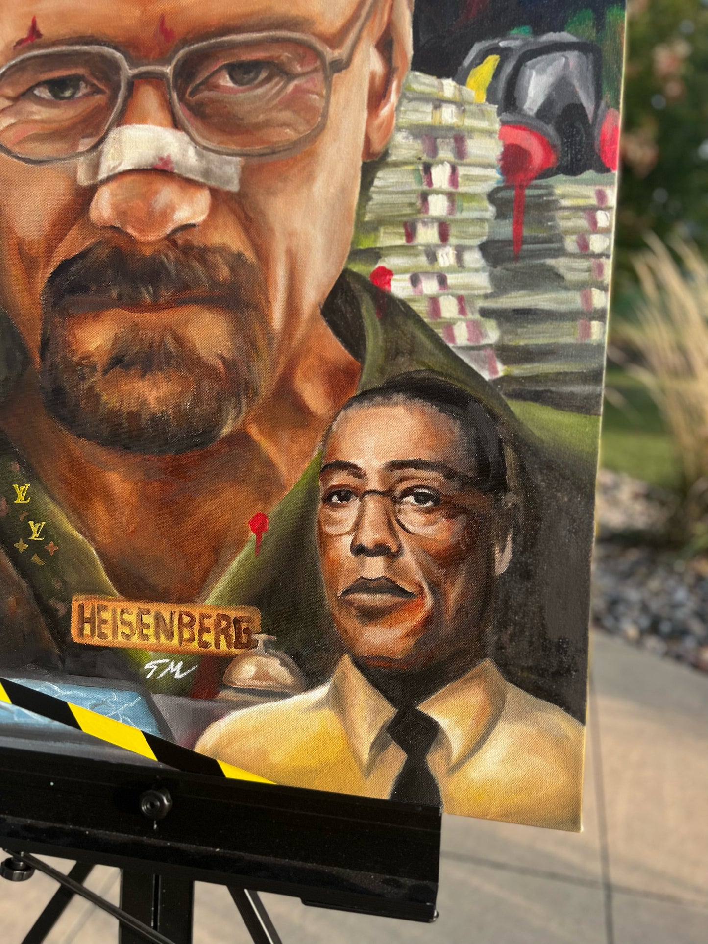 "Heisenberg" - Original Painting 40x30 - Tommy Manning Art