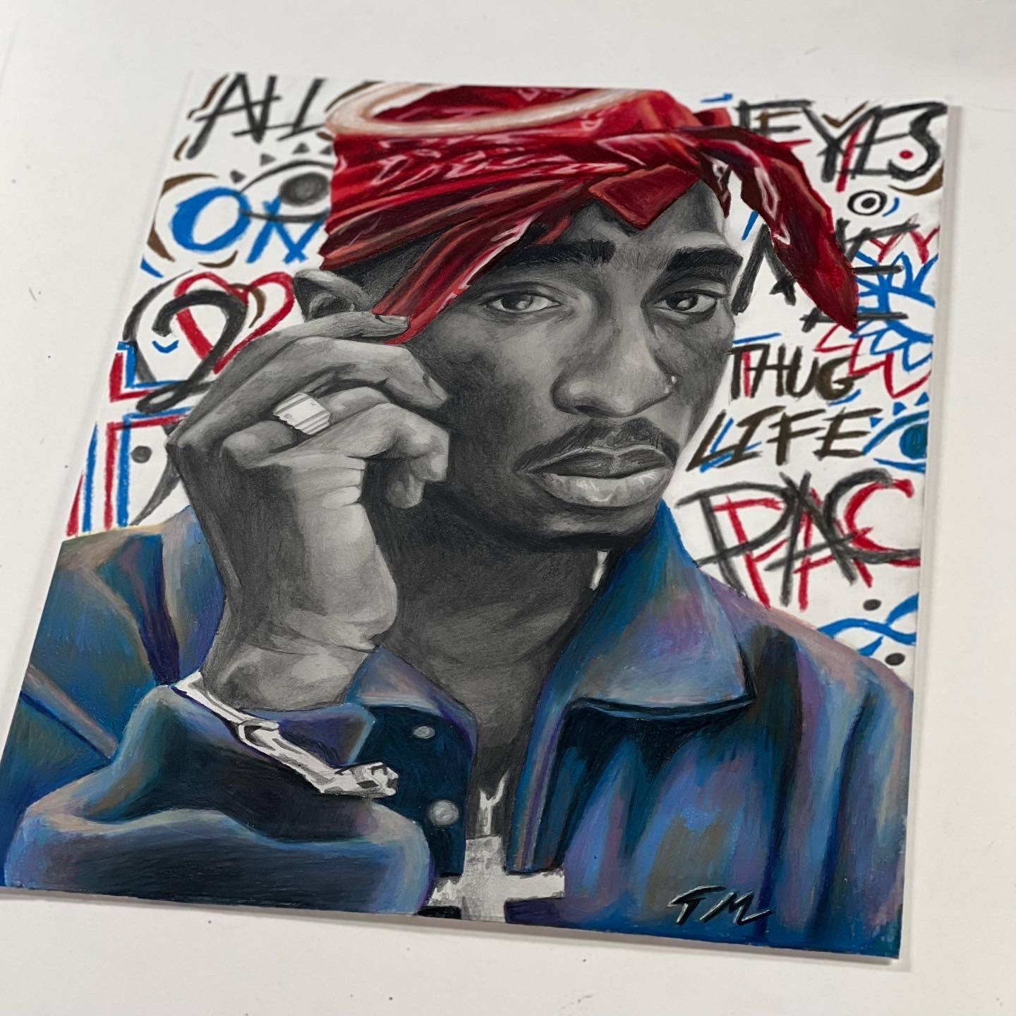 "PAC" - Original Drawing (FRAMED) - Tommy Manning Art