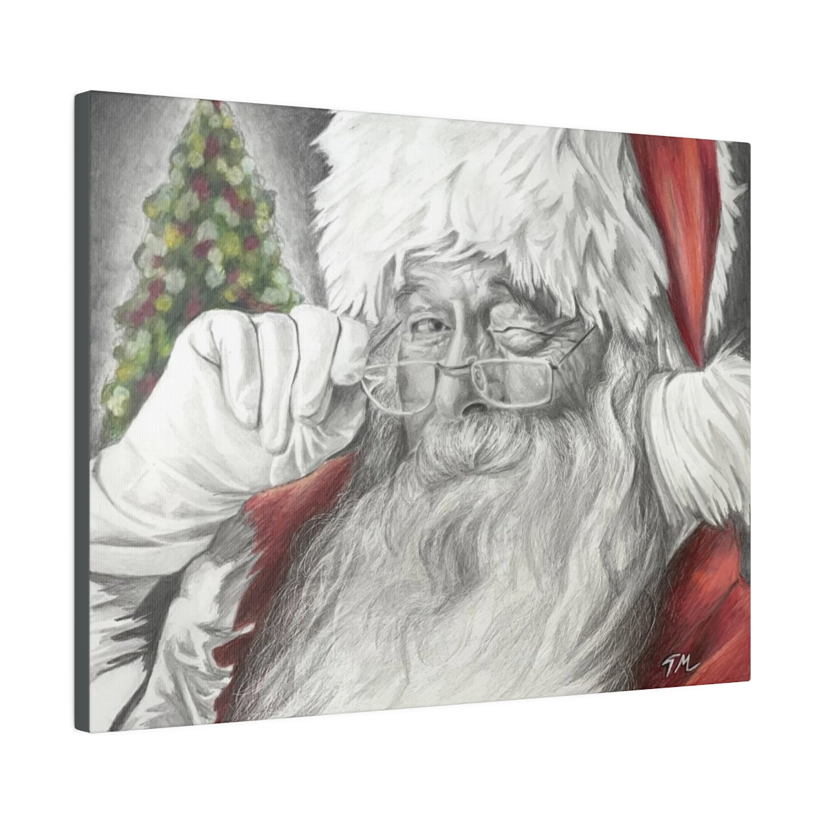 Santa 2021 - Canvas - Tommy Manning Art