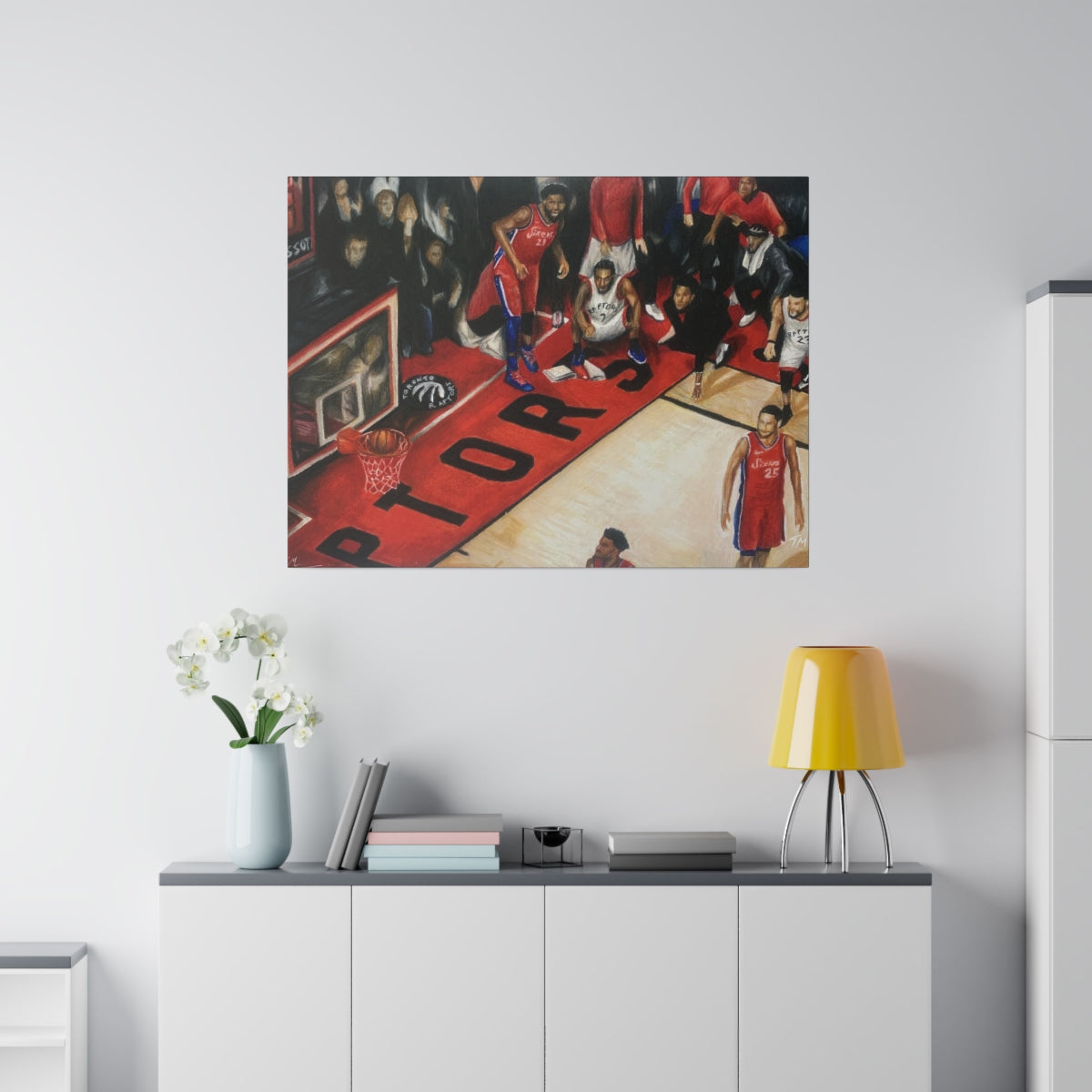 Kawhi Game Winner - Canvas - Tommy Manning Art