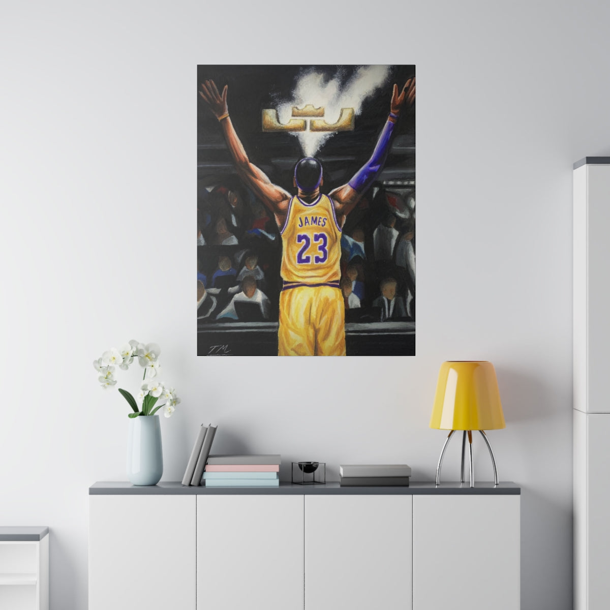 LEBRON CHALK - Canvas - Tommy Manning Art