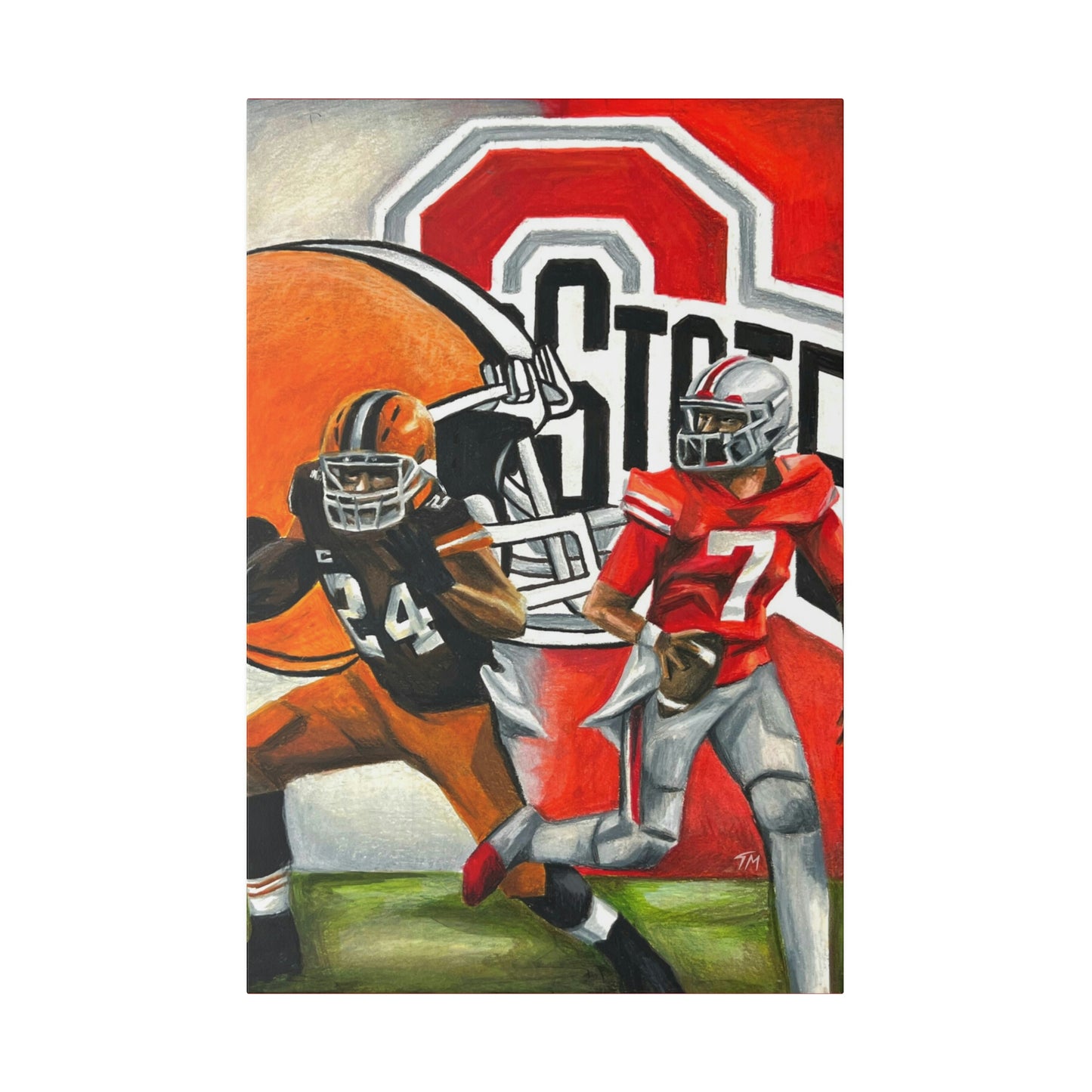 Ohio State/Browns - Canvas - Tommy Manning Art