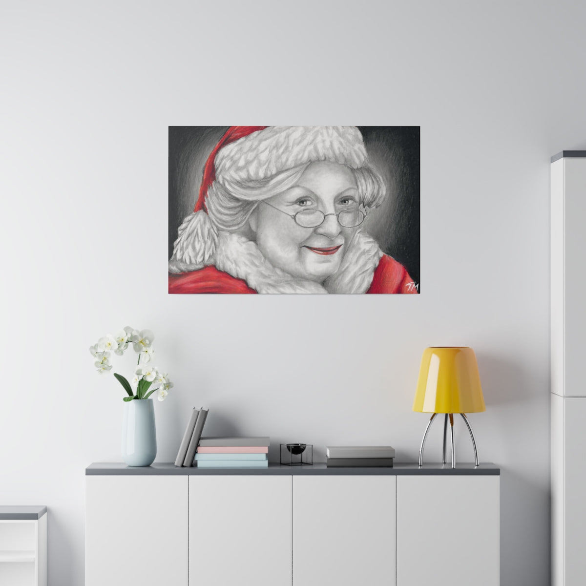 Mrs. Claus 2018 - Canvas - Tommy Manning Art