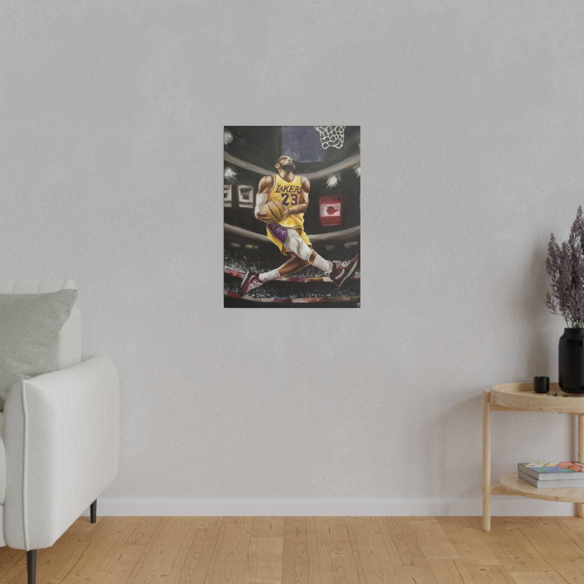 Lebron Dunk - Canvas - Tommy Manning Art