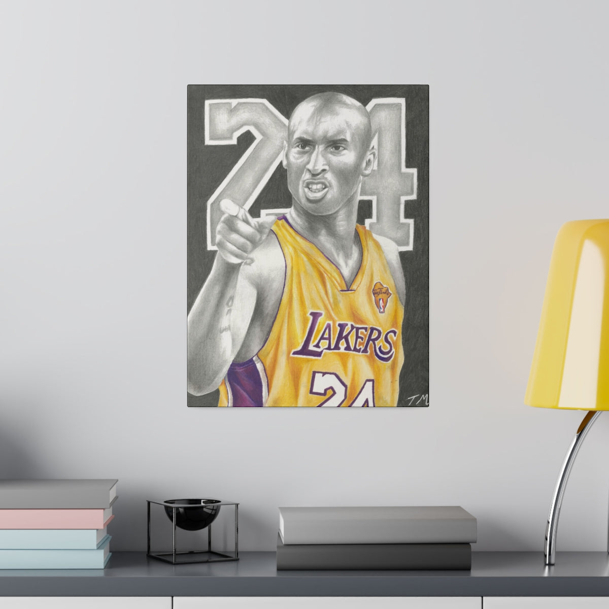 Kobe 24 - Canvas - Tommy Manning Art