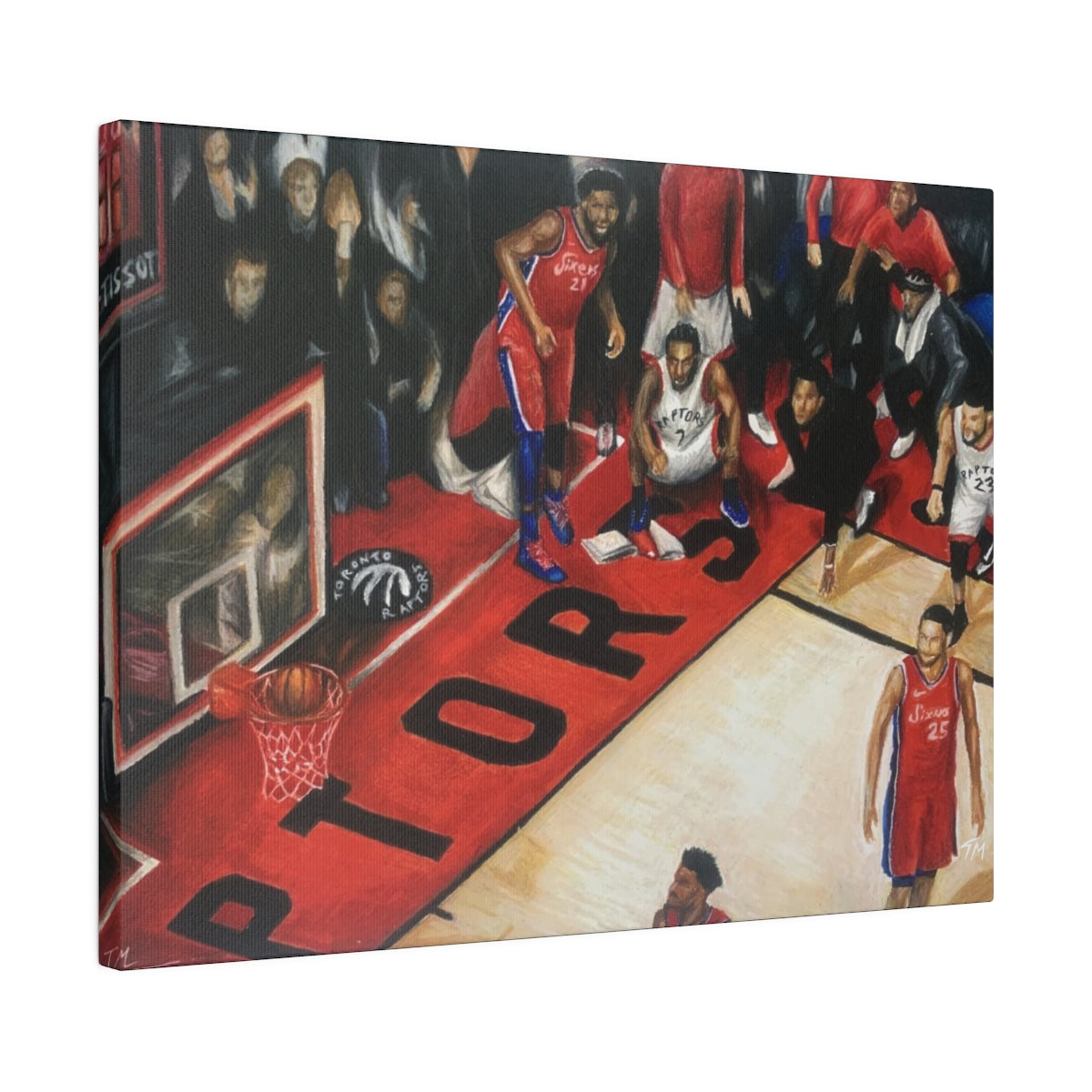 Kawhi Game Winner - Canvas - Tommy Manning Art