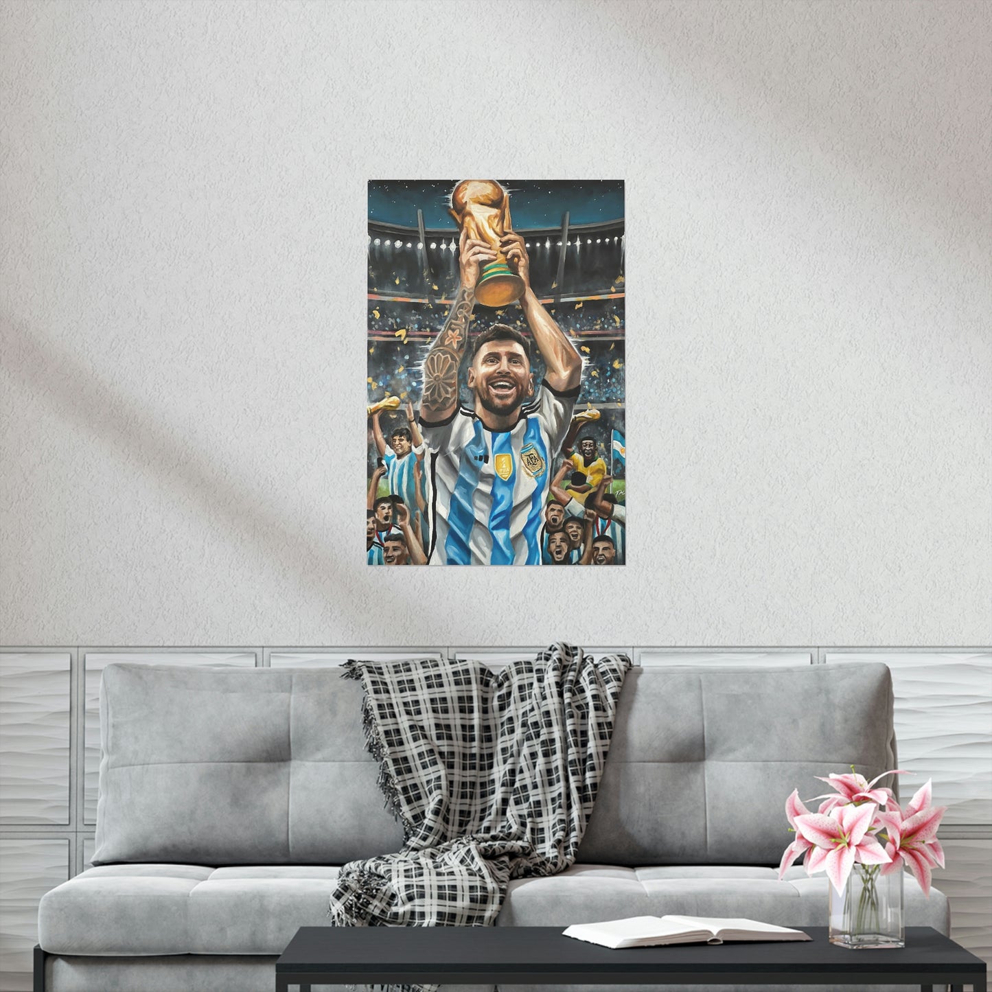 Lionel Messi - Fine Art Print - Tommy Manning Art
