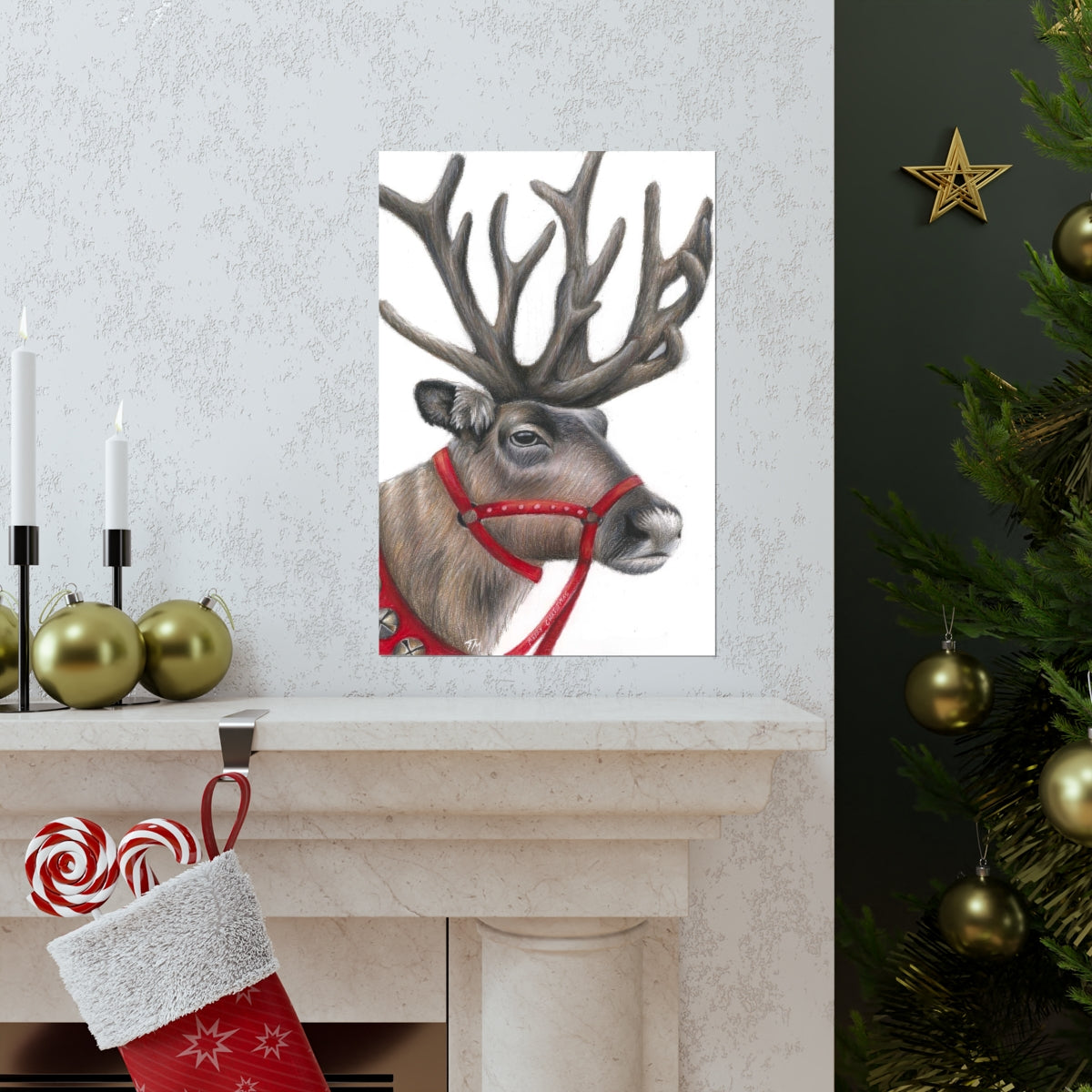 Reindeer - Fine Art Print - Tommy Manning Art