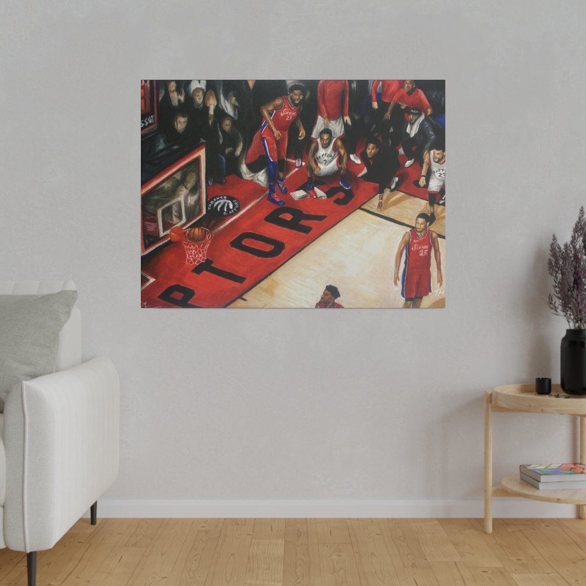 Kawhi Game Winner - Canvas - Tommy Manning Art