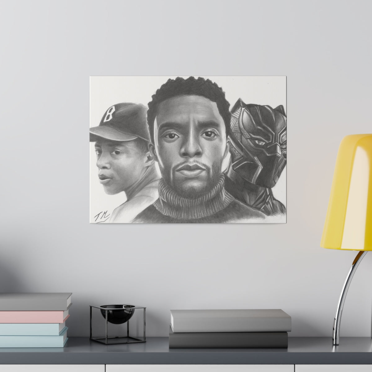 Chadwick Boseman - Canvas - Tommy Manning Art