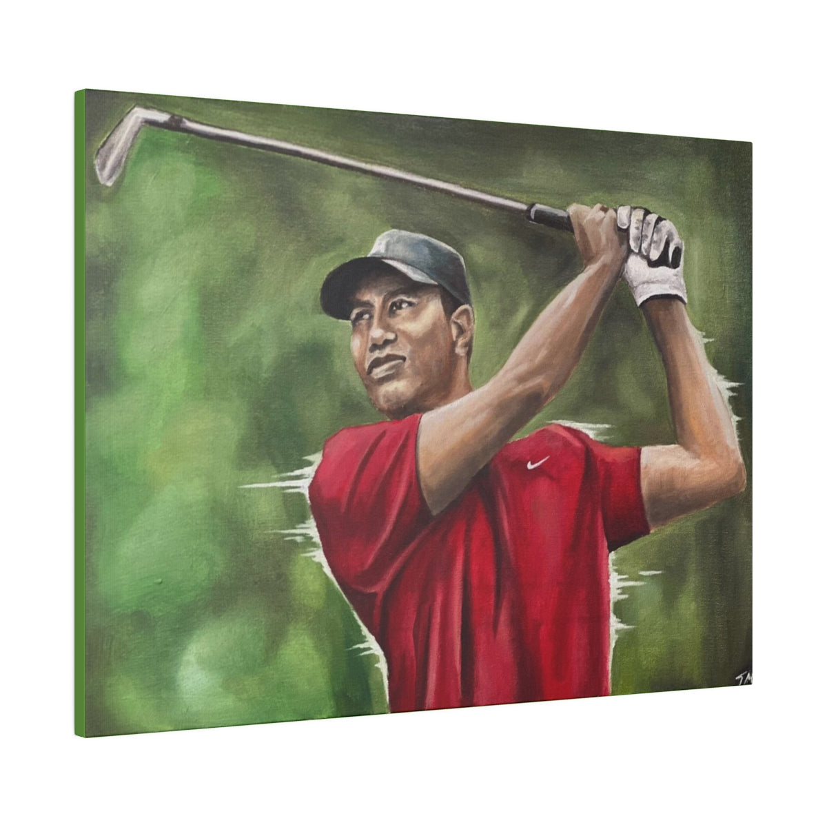TIGER WOODS - Canvas - Tommy Manning Art