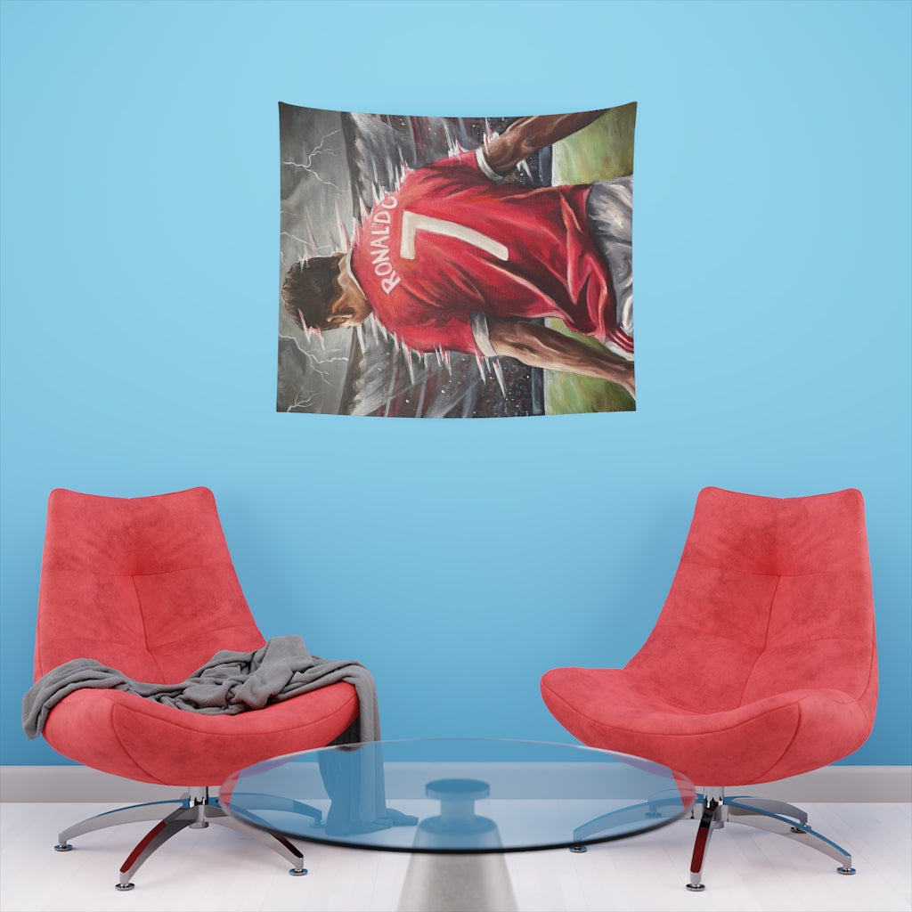 Ronaldo - TAPESTRY - Tommy Manning Art