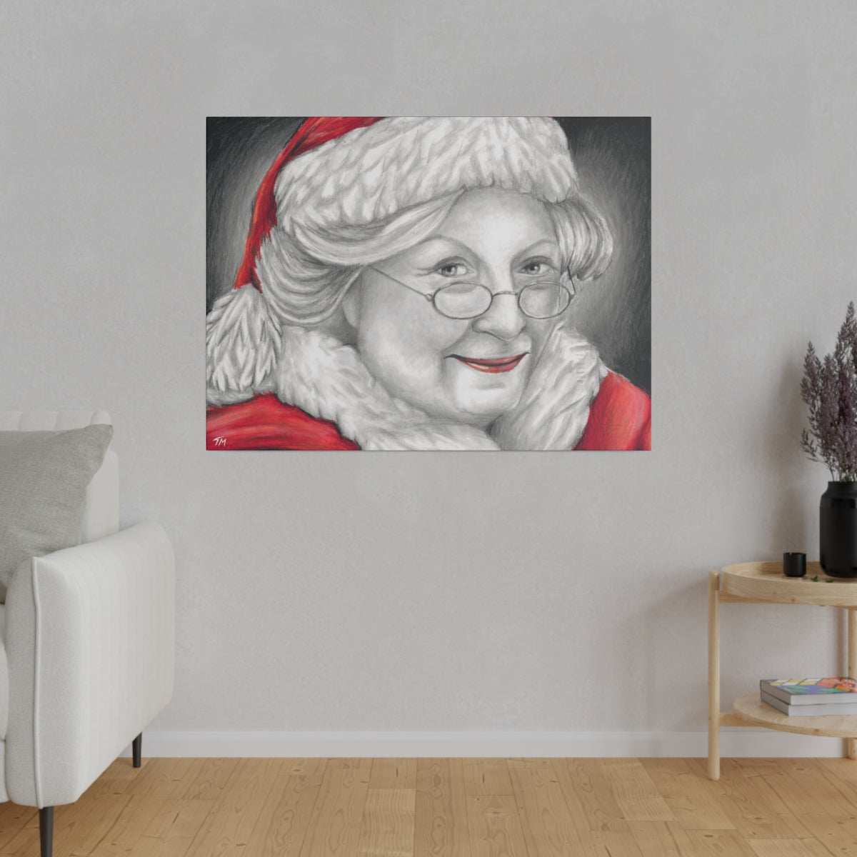Mrs. Claus 2018 - Canvas - Tommy Manning Art