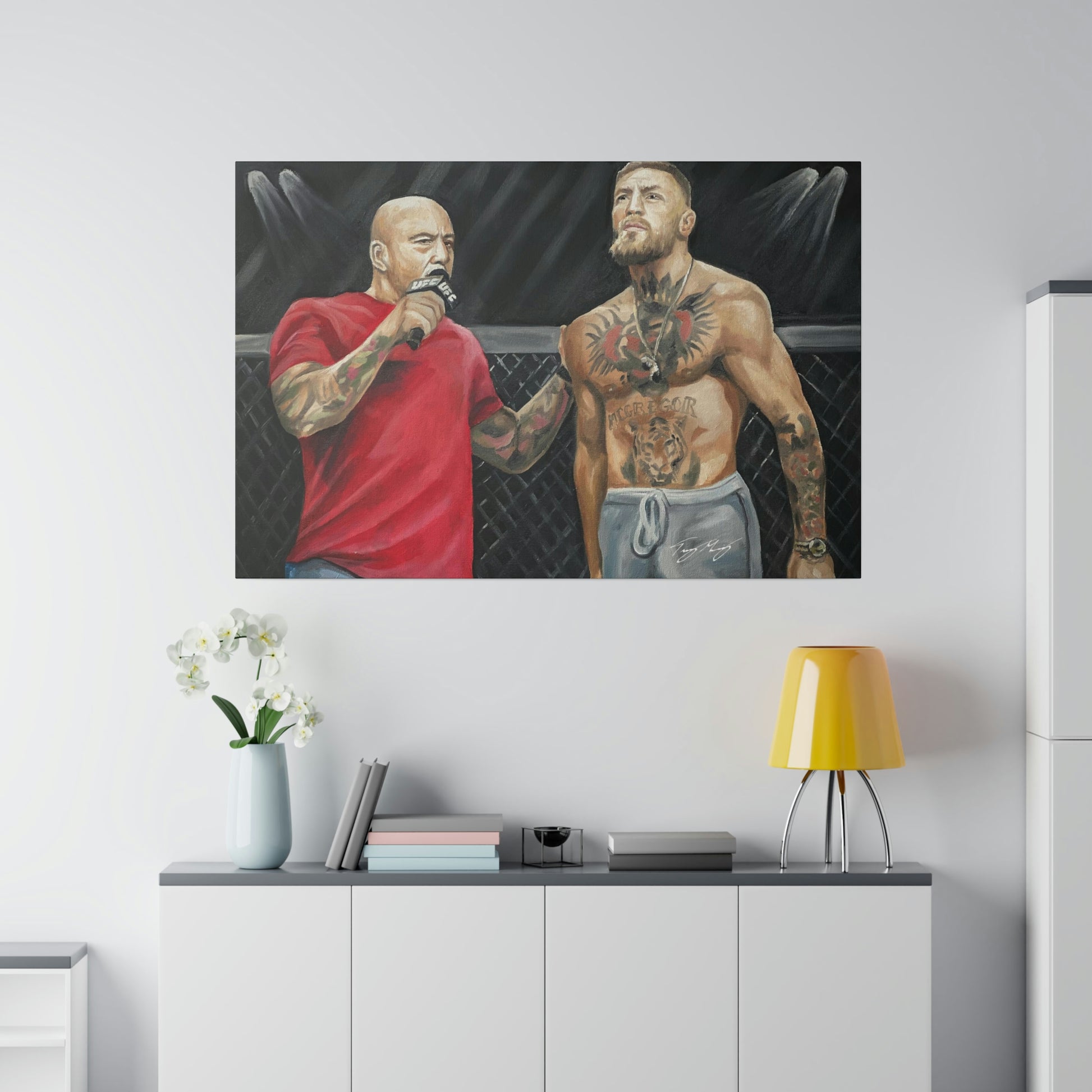 Rogan And McGregor - Canvas - Tommy Manning Art