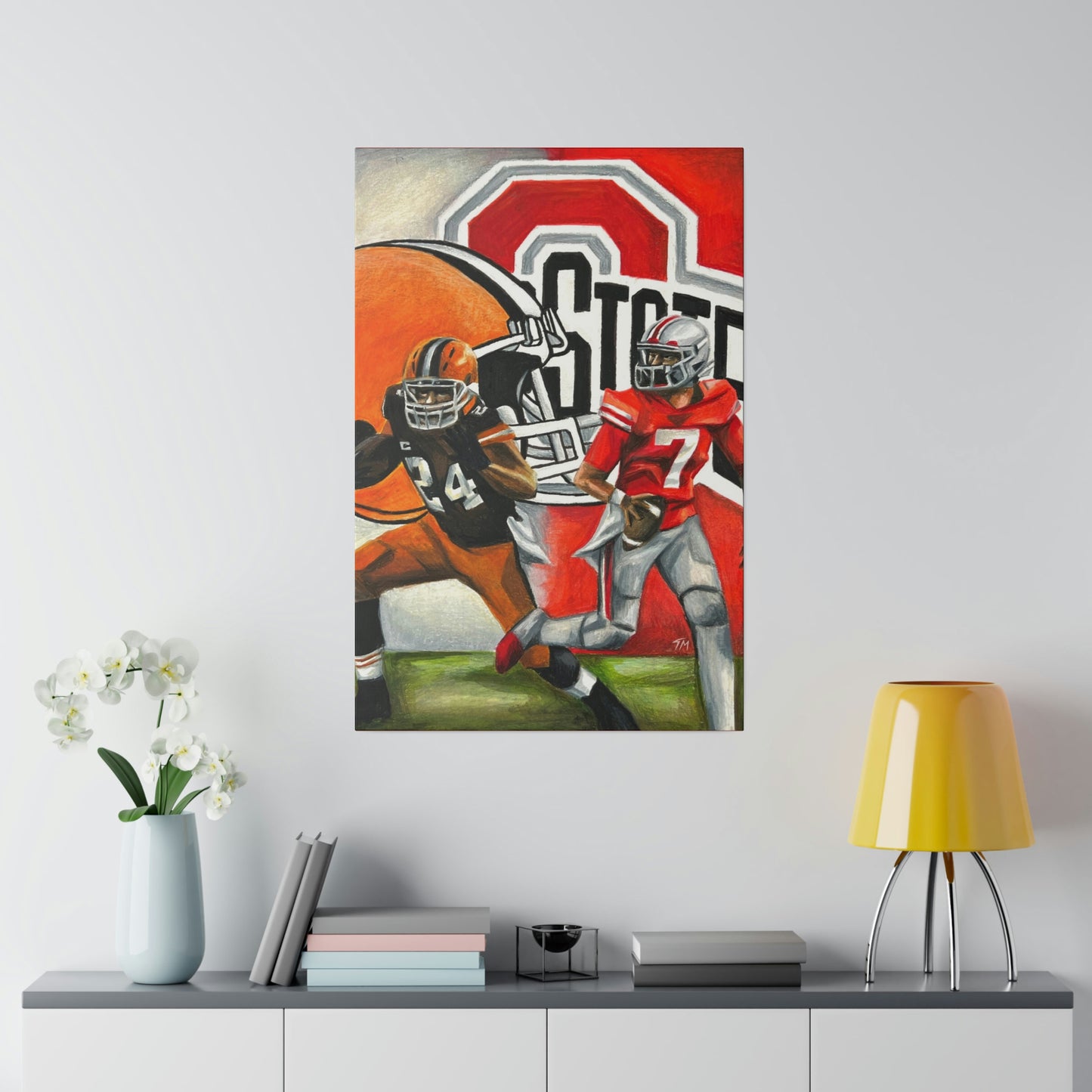 Ohio State/Browns - Canvas - Tommy Manning Art