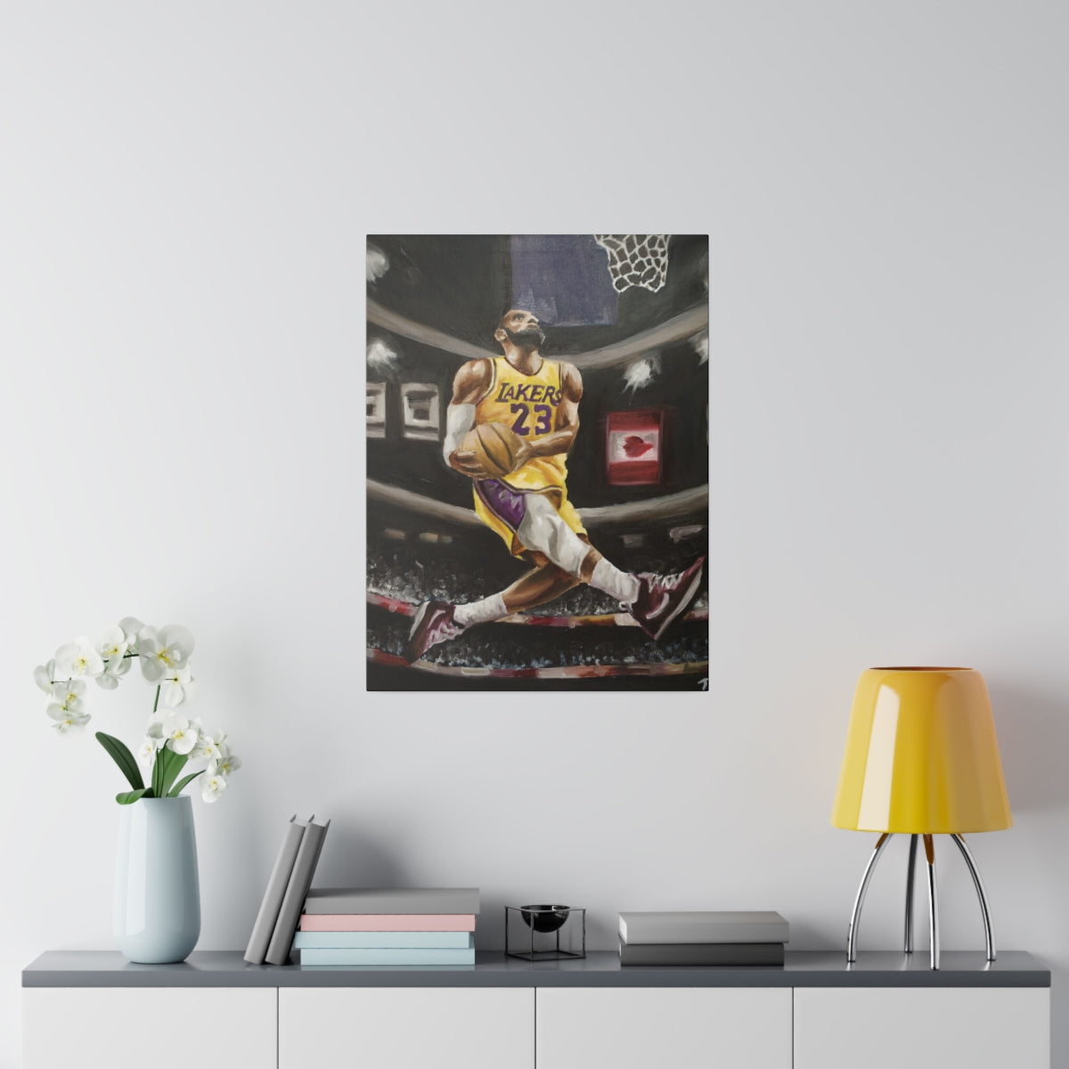 Lebron Dunk - Canvas - Tommy Manning Art