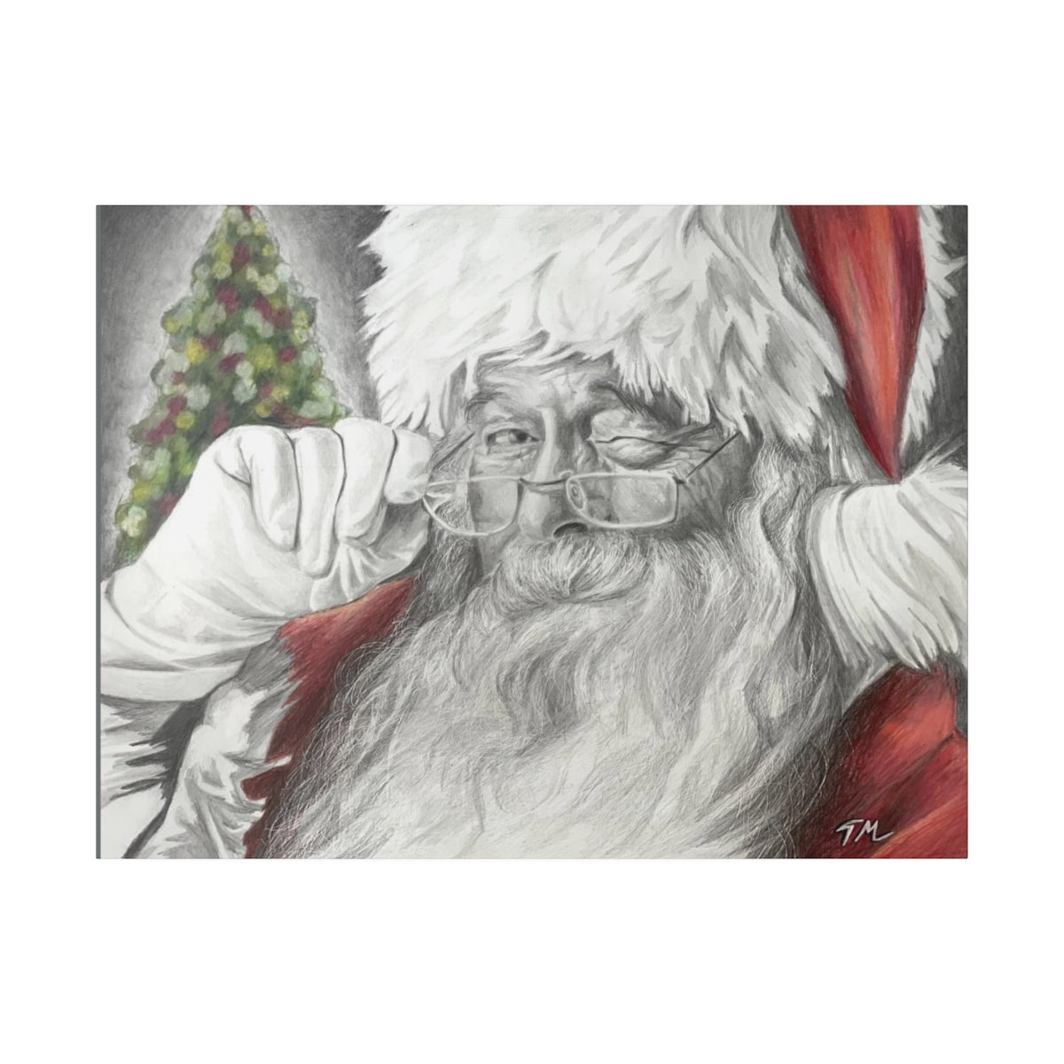 Santa 2021 - Canvas - Tommy Manning Art
